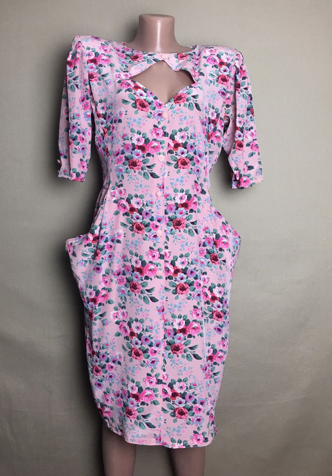 Emanuel Ungaro × Ungaro Paris × Vintage Emanuel Ungaro Silk Vintage Floral Midi Dress EU 44 Size M / US 6-8 / IT 42-44 - 1 Thumbnail