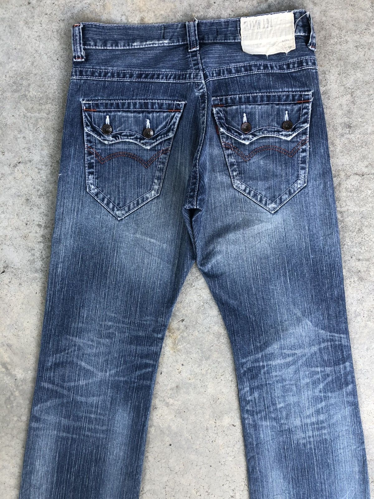 Who Decides War Edwin XV Flared Jeans Bootcut Distressed Jeans Size US 33 - 8 Thumbnail