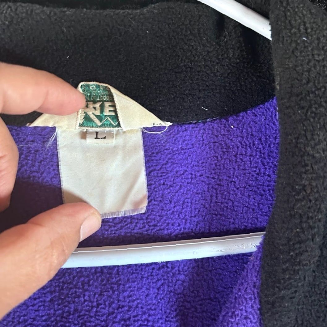 Altea VINTAGE REI Outdoor Adventure Fleece Full Zip Jacket Purple Teal Black Size L Men Regular Ski Jacket Size US L / EU 52-54 / 3 - 4 Thumbnail