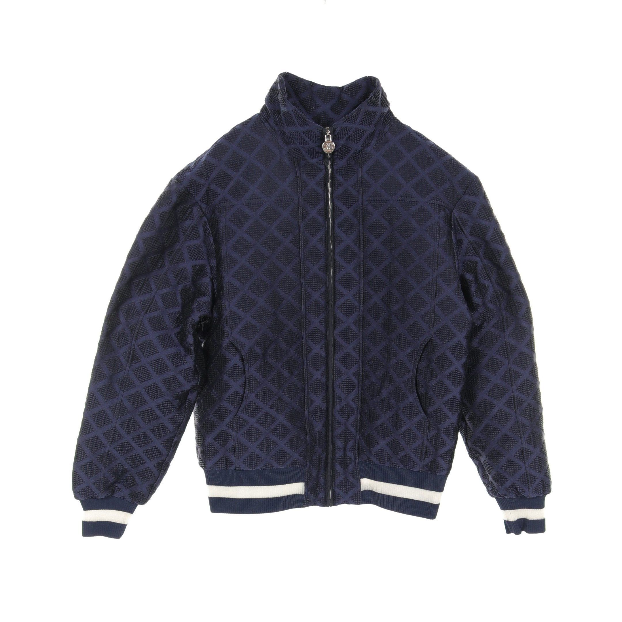 Chanel Chanel Om Matelasse Bomber Jacket Blouson Navy 2018 Cruise Size ONE SIZE - 1 Thumbnail
