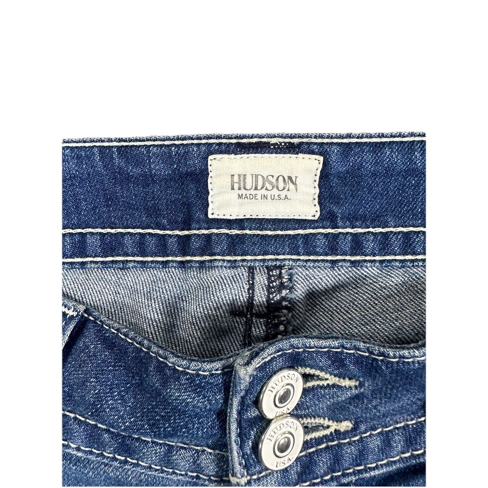 Hudson Vintage Hudson USA Made Denim Shorts Jorts Summer Beach Size US 28 / EU 44 - 3 Thumbnail
