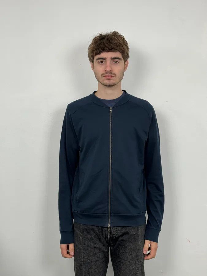 Prada 2000s Prada Navy Zip-up Sweater Size US M / EU 48-50 / 2 - 2 Thumbnail