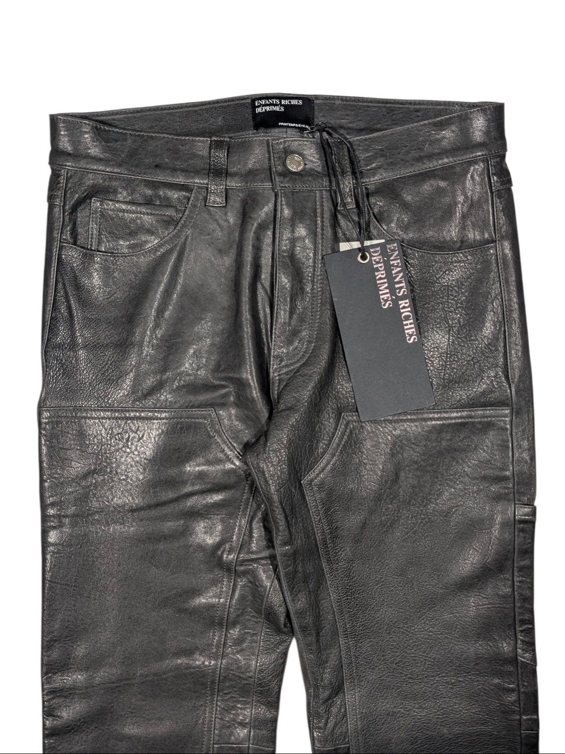 Enfants Riches Deprimes Leather Double Knee Carpenter Pants Size US 30 / EU 46 - 3 Thumbnail