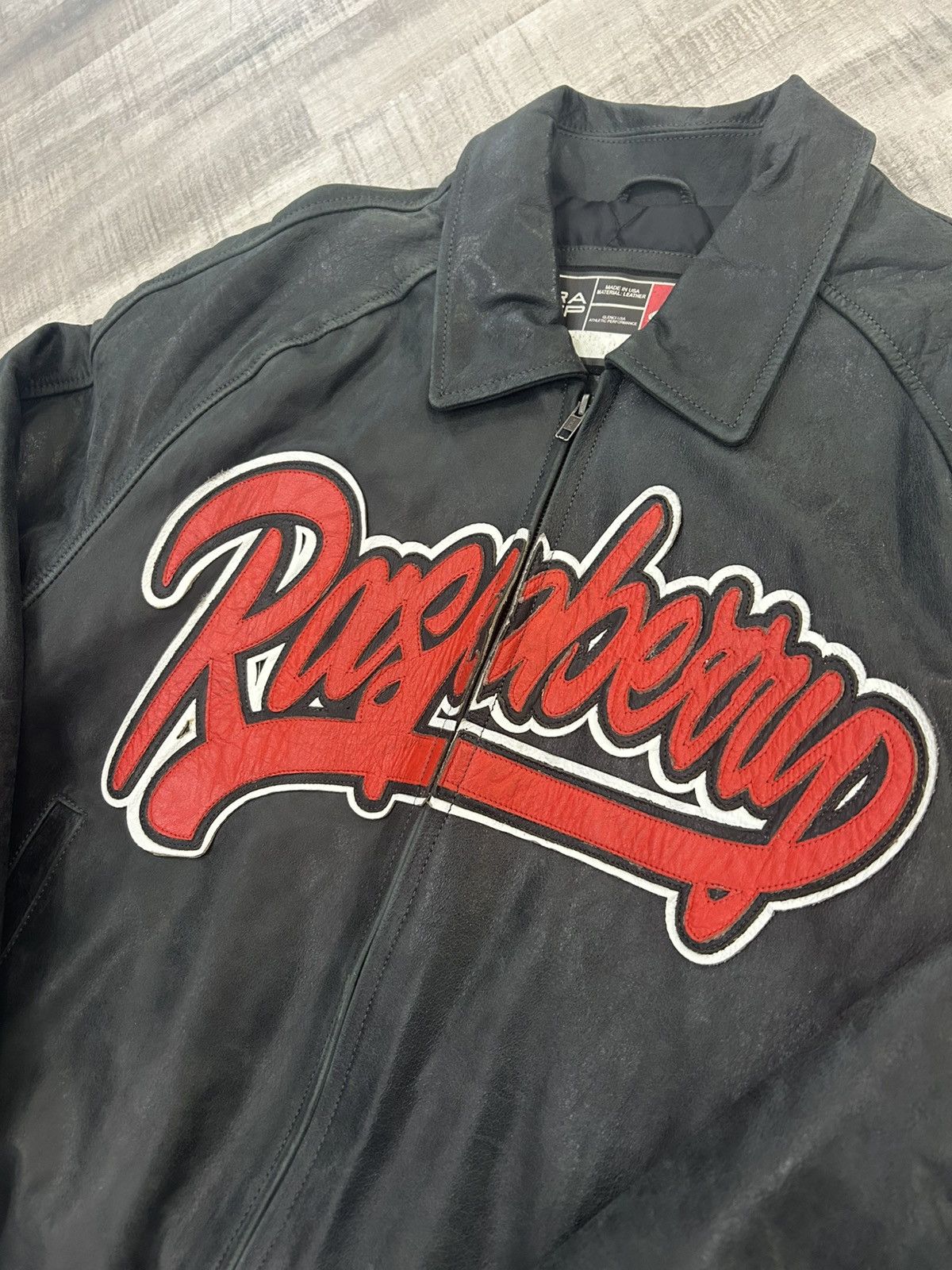 The GV Gallery The GV Gallery Raspberry Leather Varsity Jacket Size US L / EU 52-54 / 3 - 4 Thumbnail