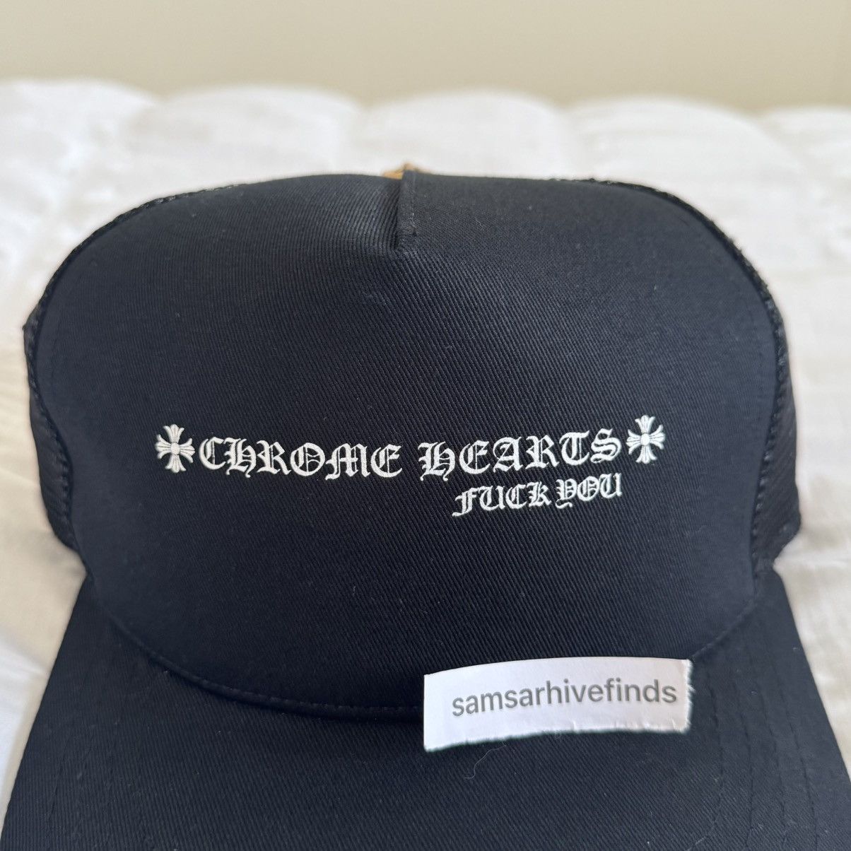Chrome Hearts Chrome Hearts Fuck You Trucker Hat Black Size ONE SIZE - 2 Thumbnail