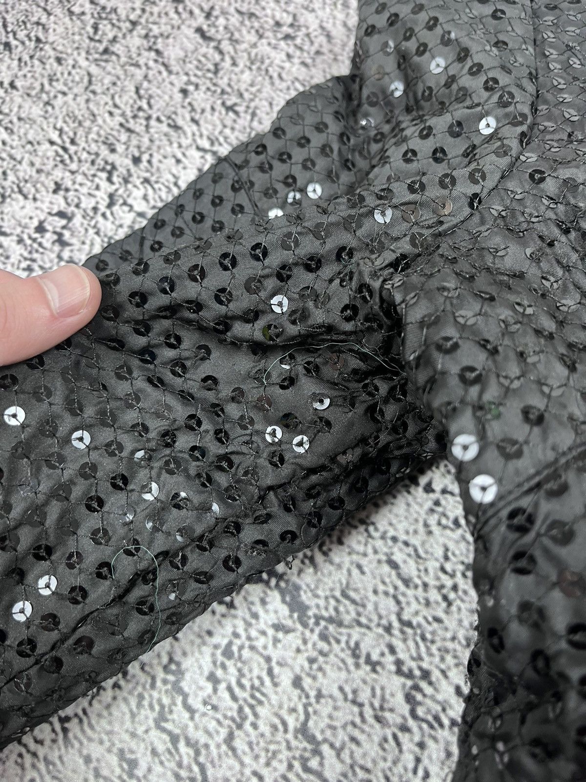 Japanese Brand Luxury Sequin Quilted Jacket Vintage Glamour DG Style Size S / US 4 / IT 40 - 6 Thumbnail