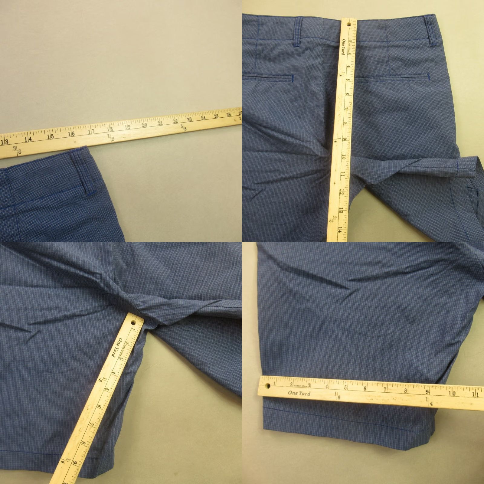 Tommy Bahama Tommy Bahama Men's Chino Shorts Size 32 Blue Casual Breathable Beach Golf Check Flat Front Size US 32 / EU 48 - 8 Thumbnail