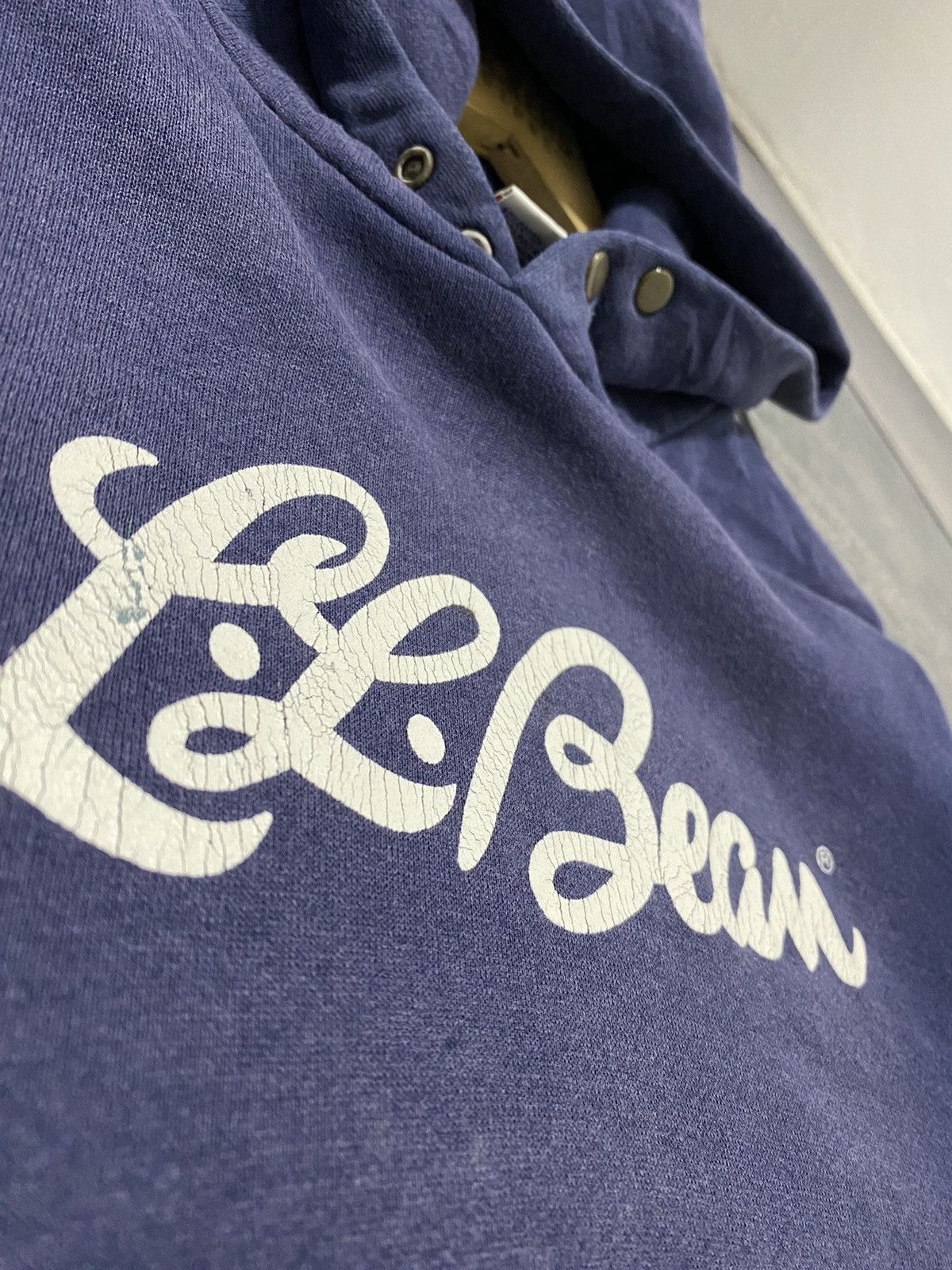 L.L. Bean Vintage LL Bean X Russell Athlentic Hoodie Navy Spellout Size US M / EU 48-50 / 2 - 5 Thumbnail