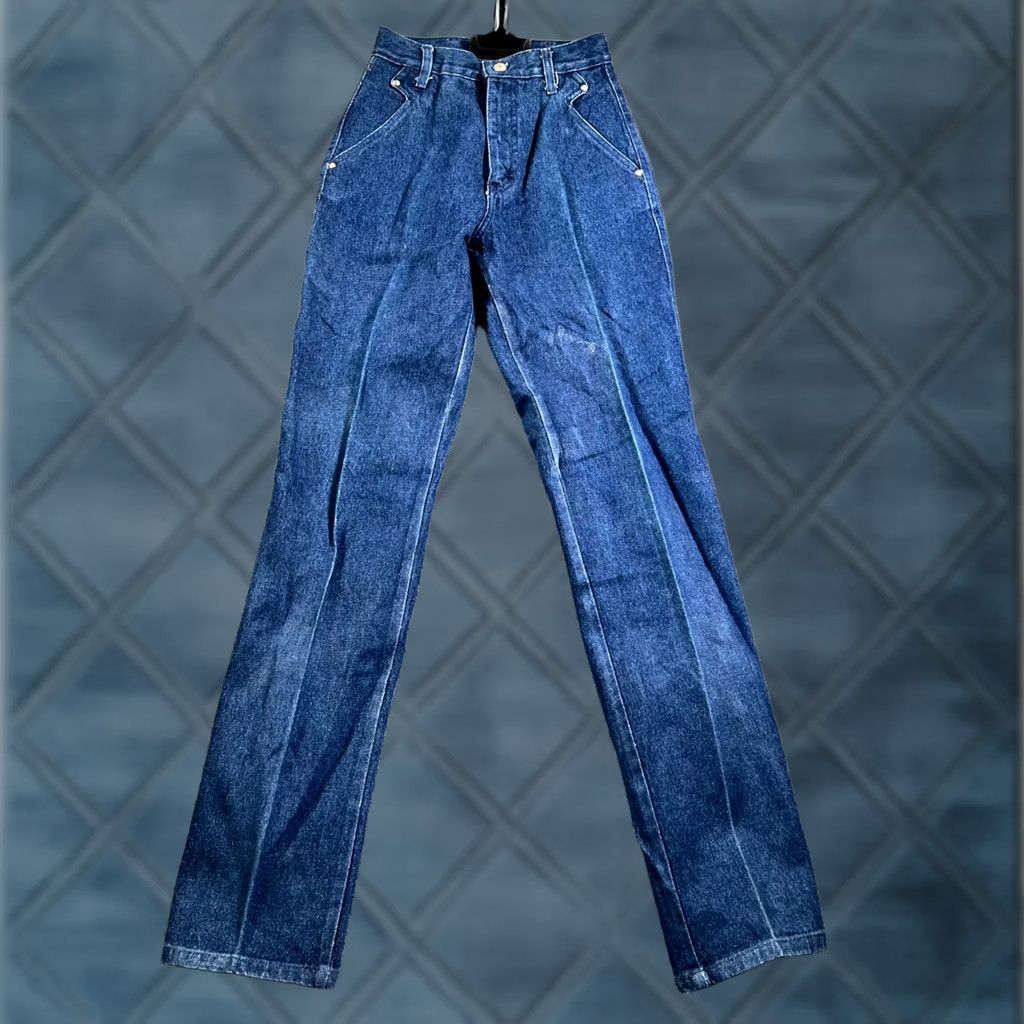 Roper Roper Jeans Women's 3 Blue Denim Dark Wash Straight Leg Vintage Retro Size 26" / US 2 / IT 38 - 1 Thumbnail