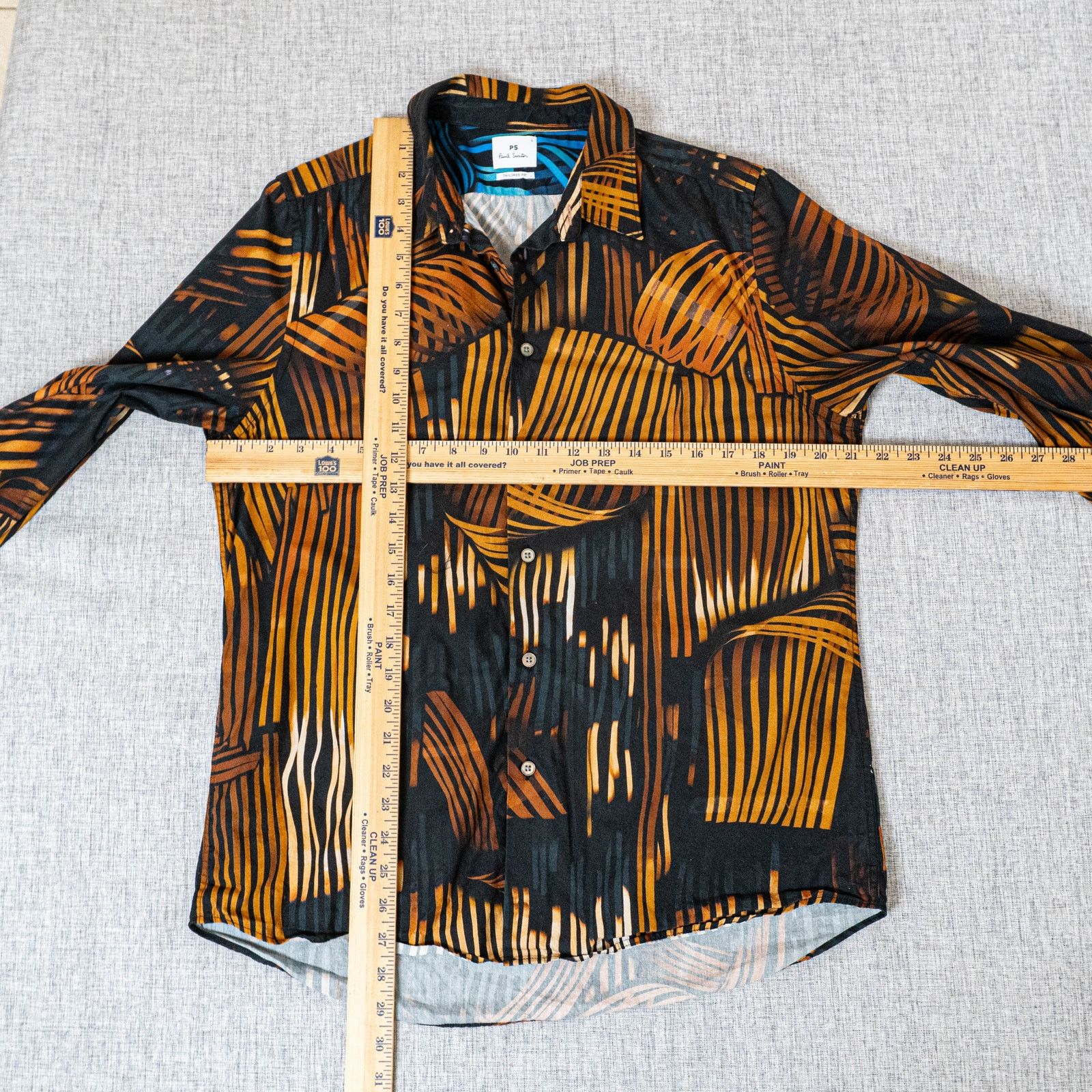 Paul Smith Paul Smith Tailored Striped Waves Button up Shirt Brown L Size US L / EU 52-54 / 3 - 4 Thumbnail