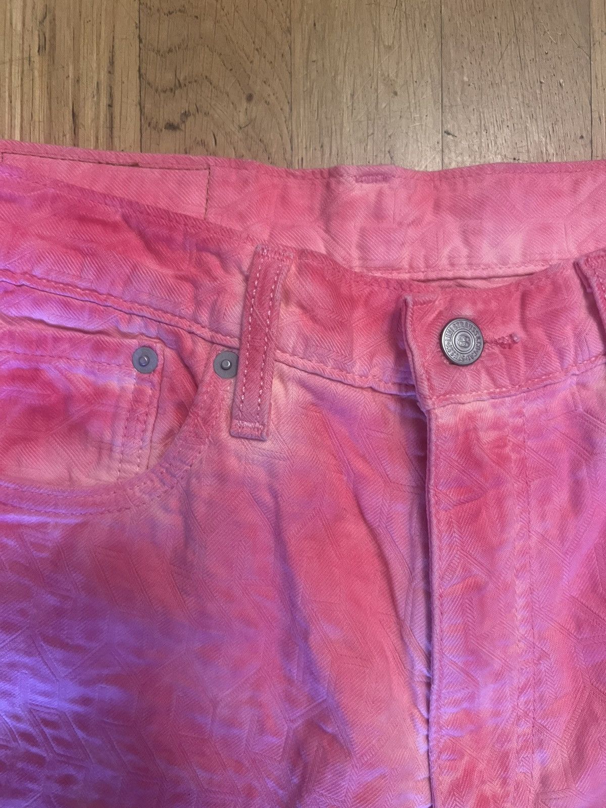 Levi's × Stussy Levi’s stussy jacquard jeans pink 30x30 Size US 30 / EU 46 - 2 Thumbnail