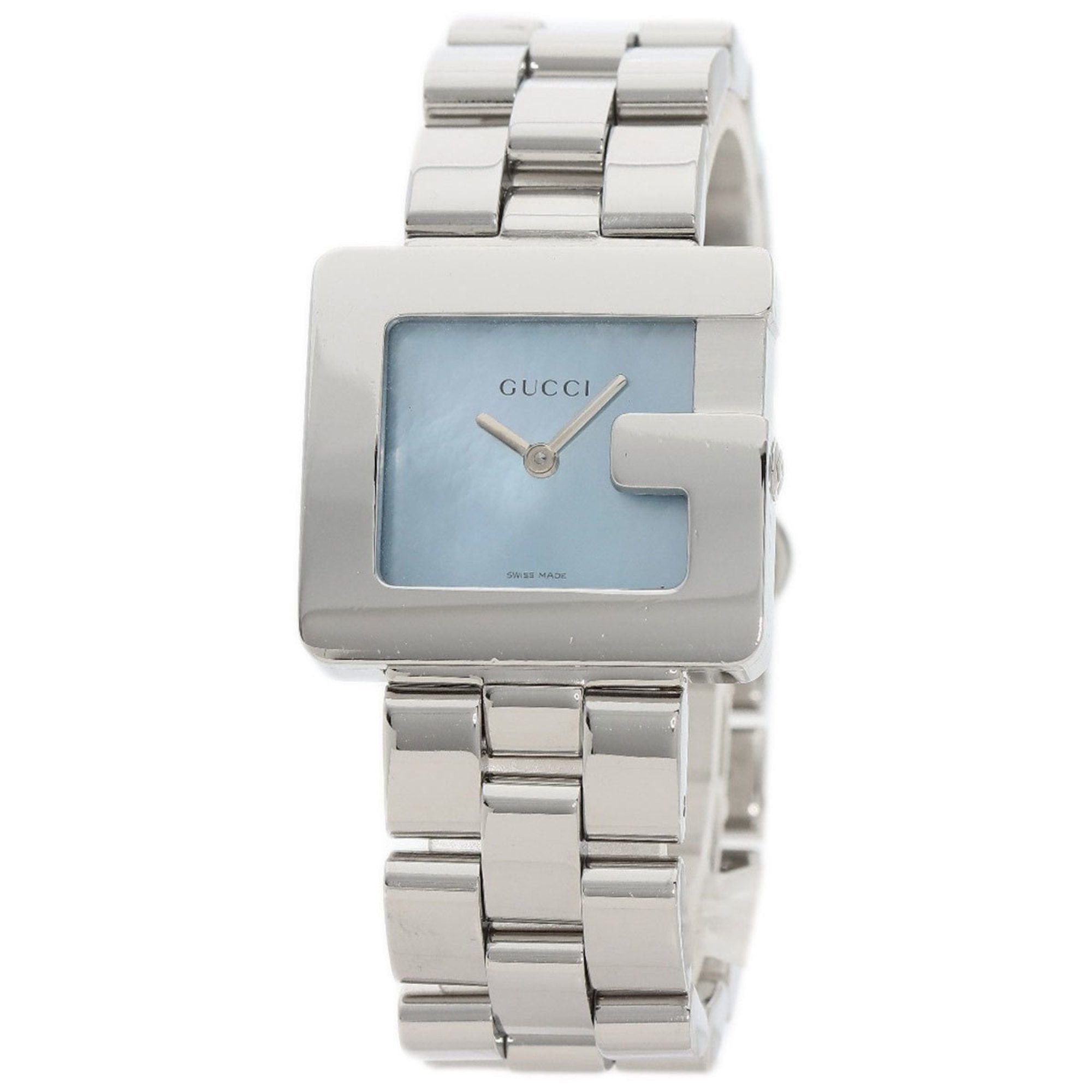 image of Gucci 3600J Blue Shell Watch Stainless Steel/ss Boys, Women's