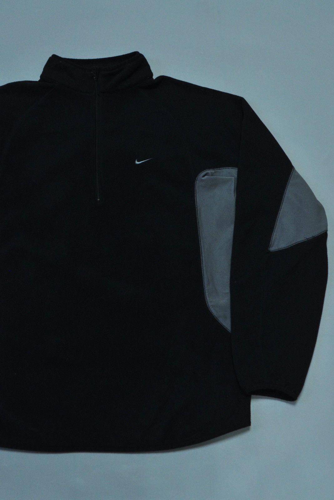 Nike × Vintage Nike Fleece Jacket Vintage black y2k zip sweatshirt Size US M / EU 48-50 / 2 - 3 Thumbnail