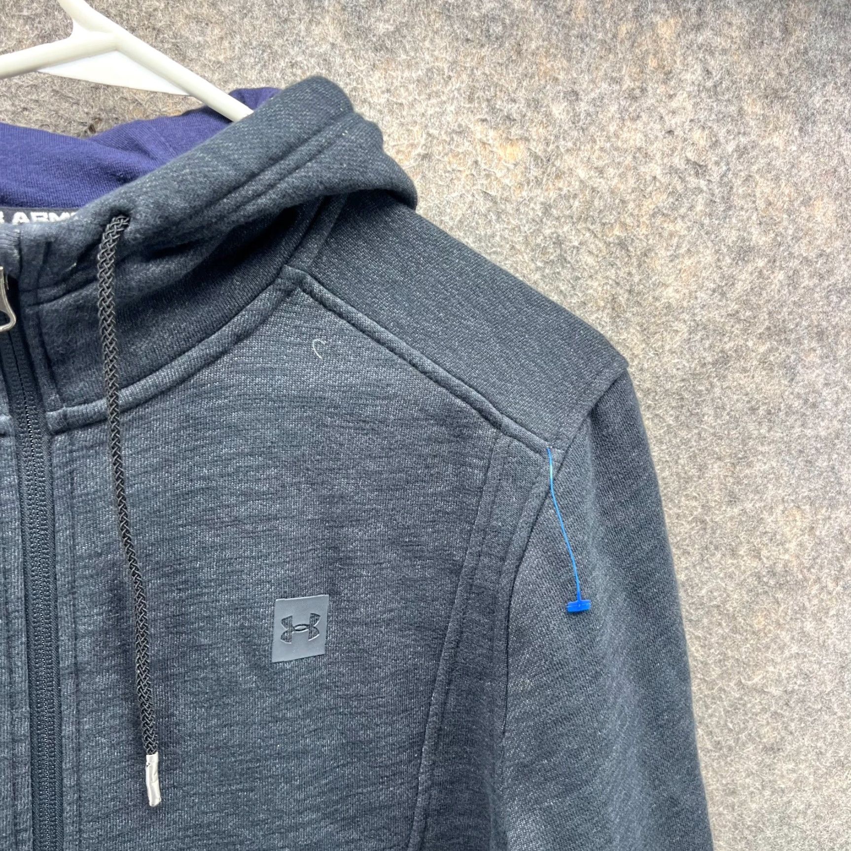 Under Armour VINTAGE Under Armour Sweater Men Medium Heather Gray Full Zip Hoodie Pullover Jacket Size US M / EU 48-50 / 2 - 6 Thumbnail