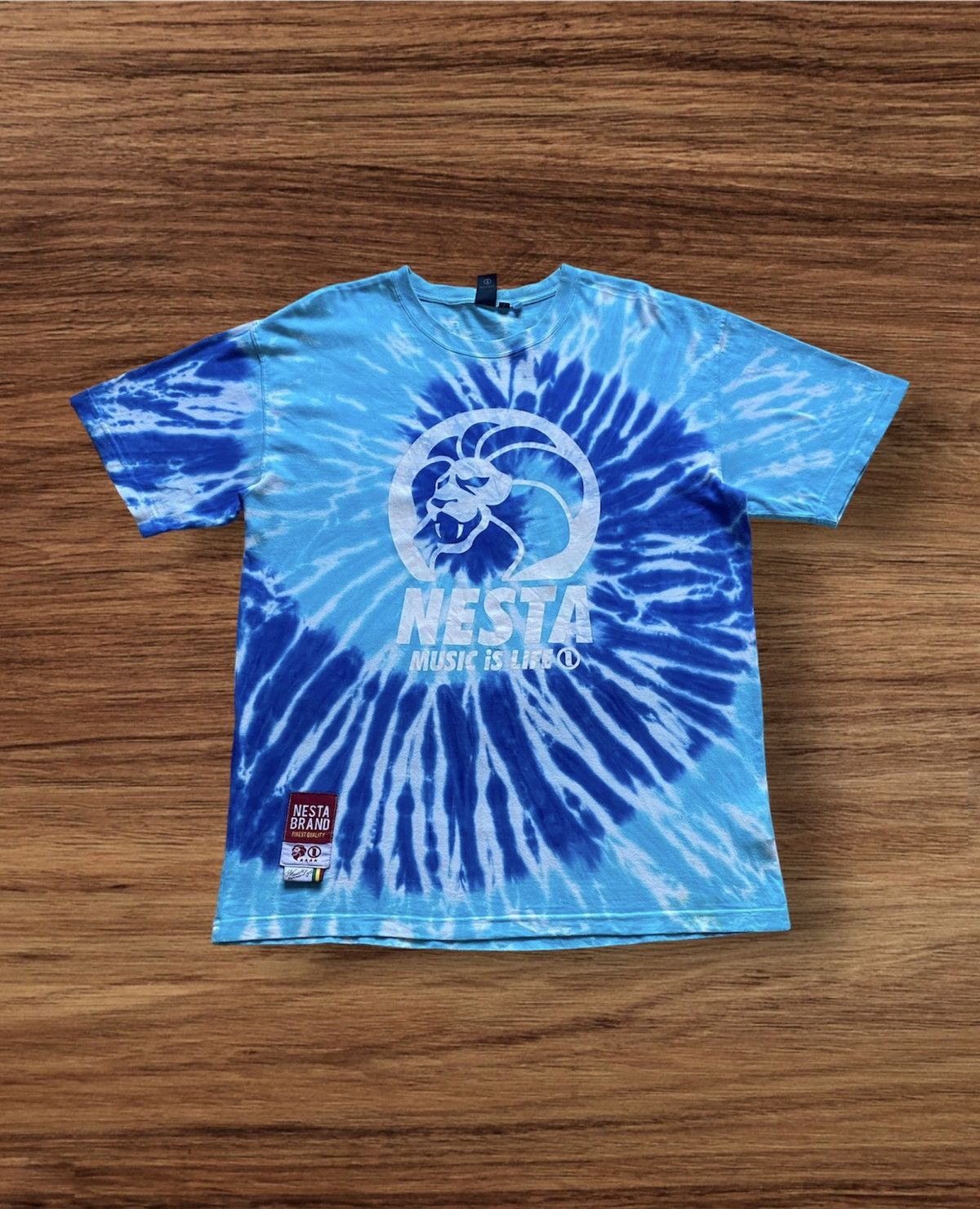 Japanese Brand Nesta Music Is Life Tie Dye T-Shirt Size US XL / EU 56 / 4 - 1 Thumbnail