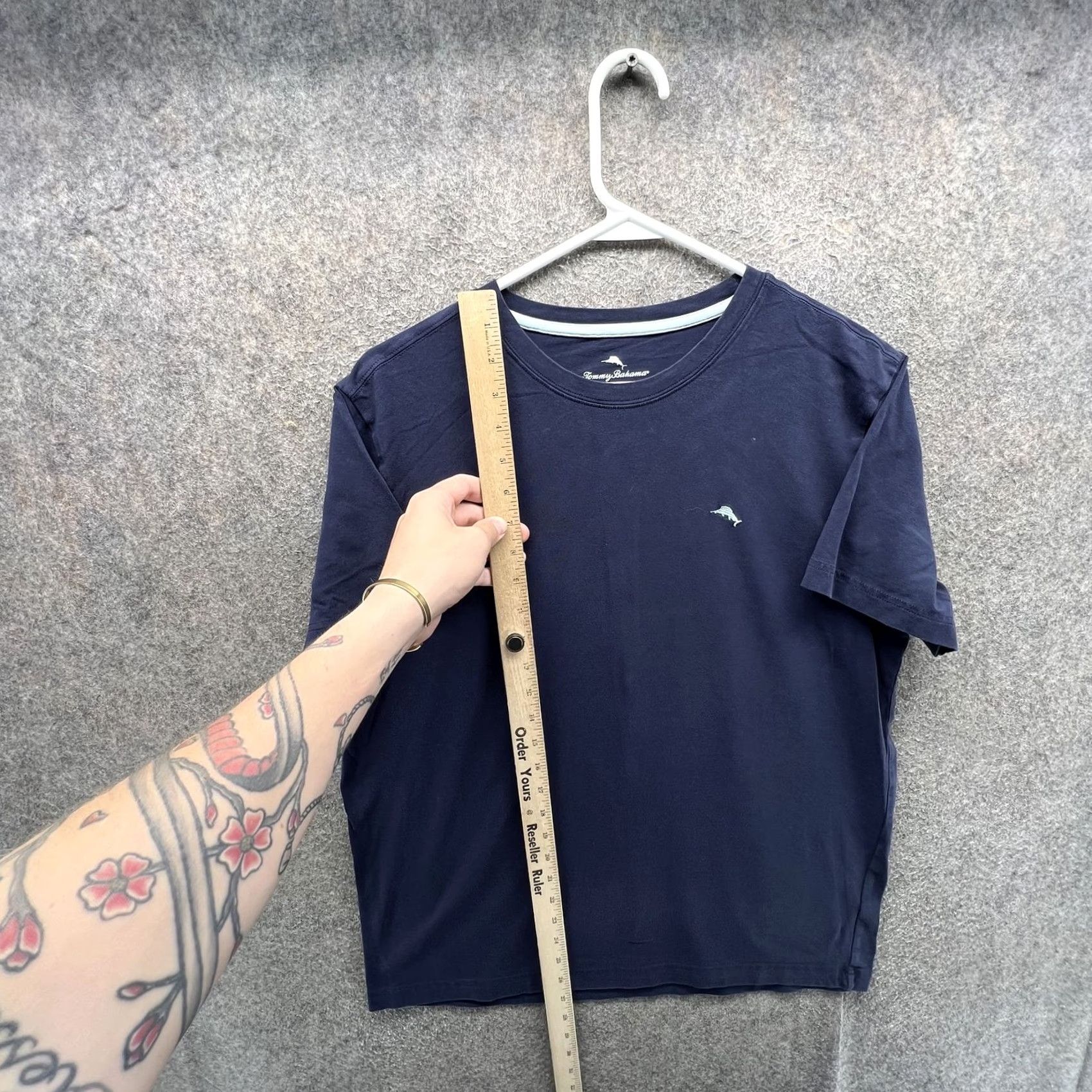 Tommy Bahama Tommy Bahama Shirt Mens Medium Blue Stretch Marlin Logo Tee Tagless Casual Soft Size US M / EU 48-50 / 2 - 5 Thumbnail