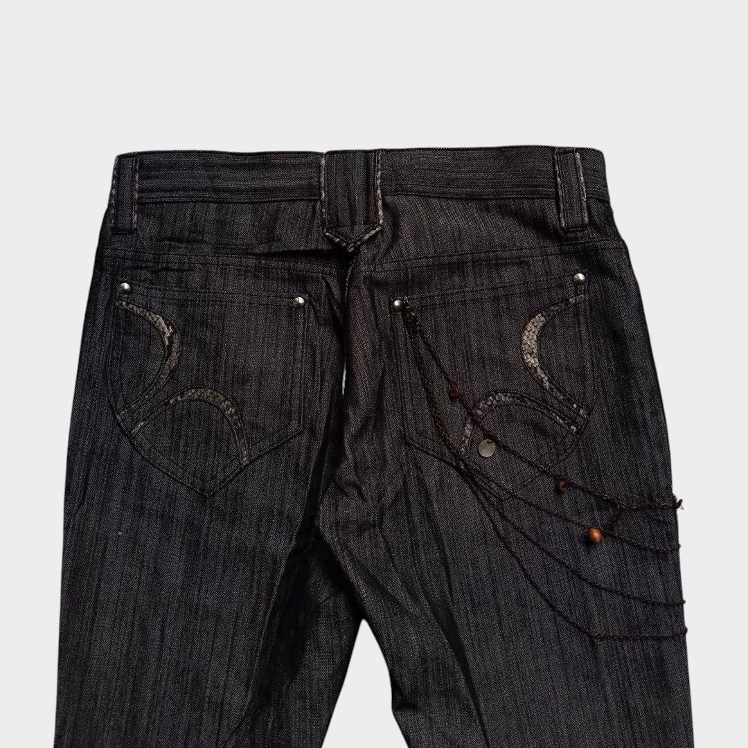 Tornado Mart Takaio. Com pyton skin trim bootcut jean Size US 30 / EU 46 - 5 Thumbnail