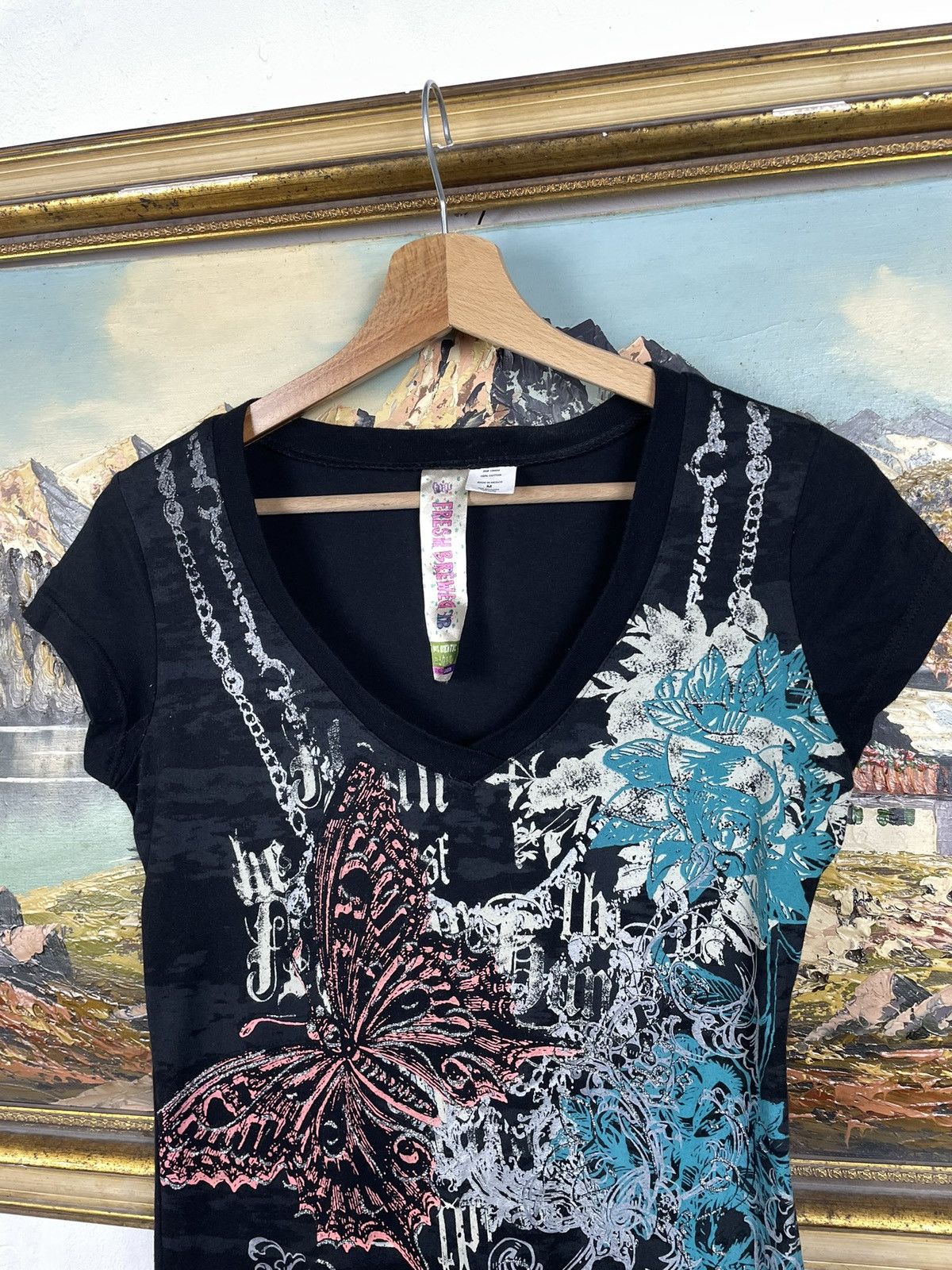 Affliction Vintage Y2k Black Tee Avant Garde Affliction Cyber Size M / US 6-8 / IT 42-44 - 4 Thumbnail