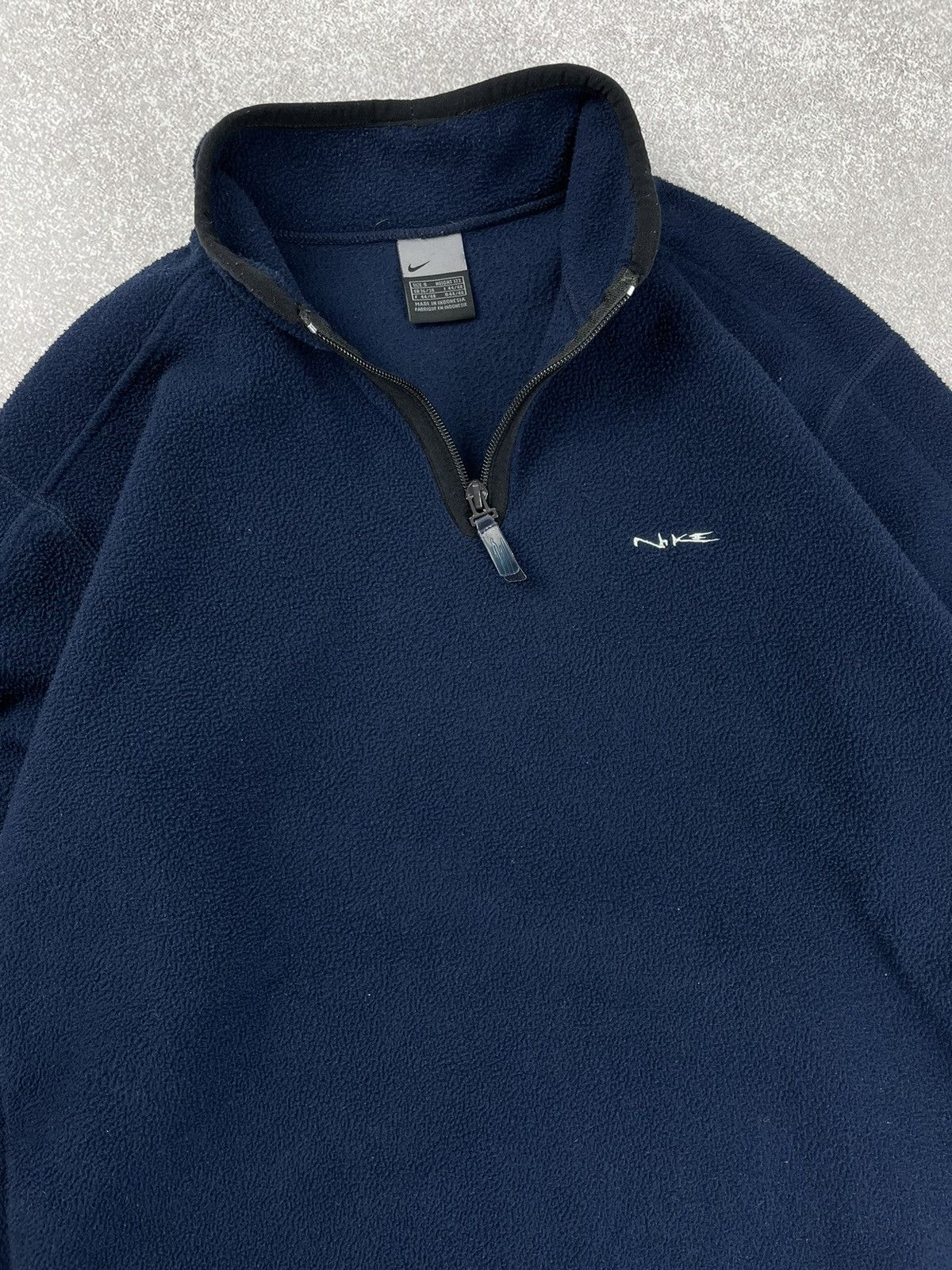 Nike × Vintage Vintage Nike y2k Logo Sherpa Fleece Sweatshirt Size US S / EU 44-46 / 1 - 1 Thumbnail
