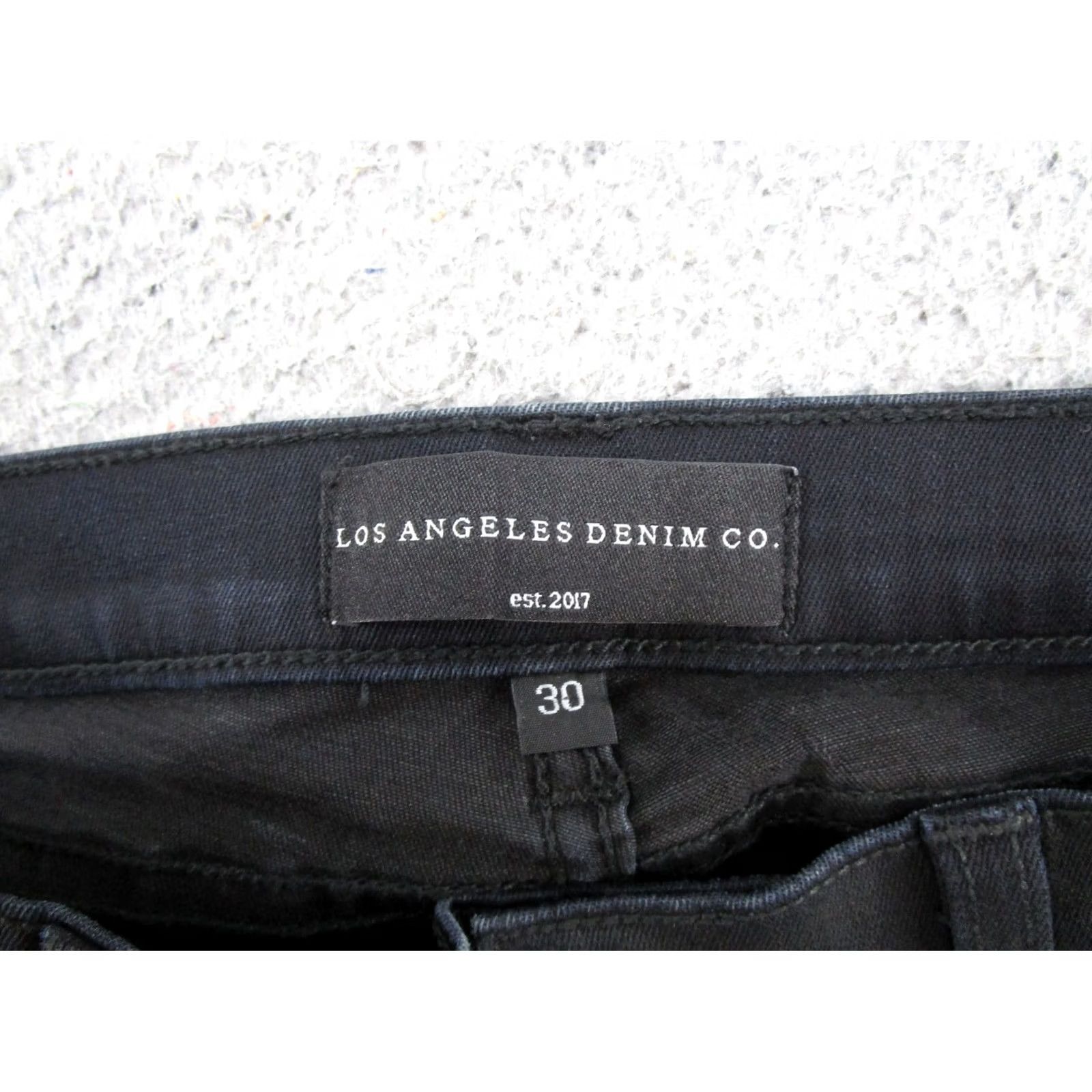 Vintage Los Angeles Denim Co Jeans Slim 5-Pocket Black Stretch Skinny Womens Size 30 Denim Cotton Cotton Denim Size 30" / US 8 / IT 44 - 2 Thumbnail