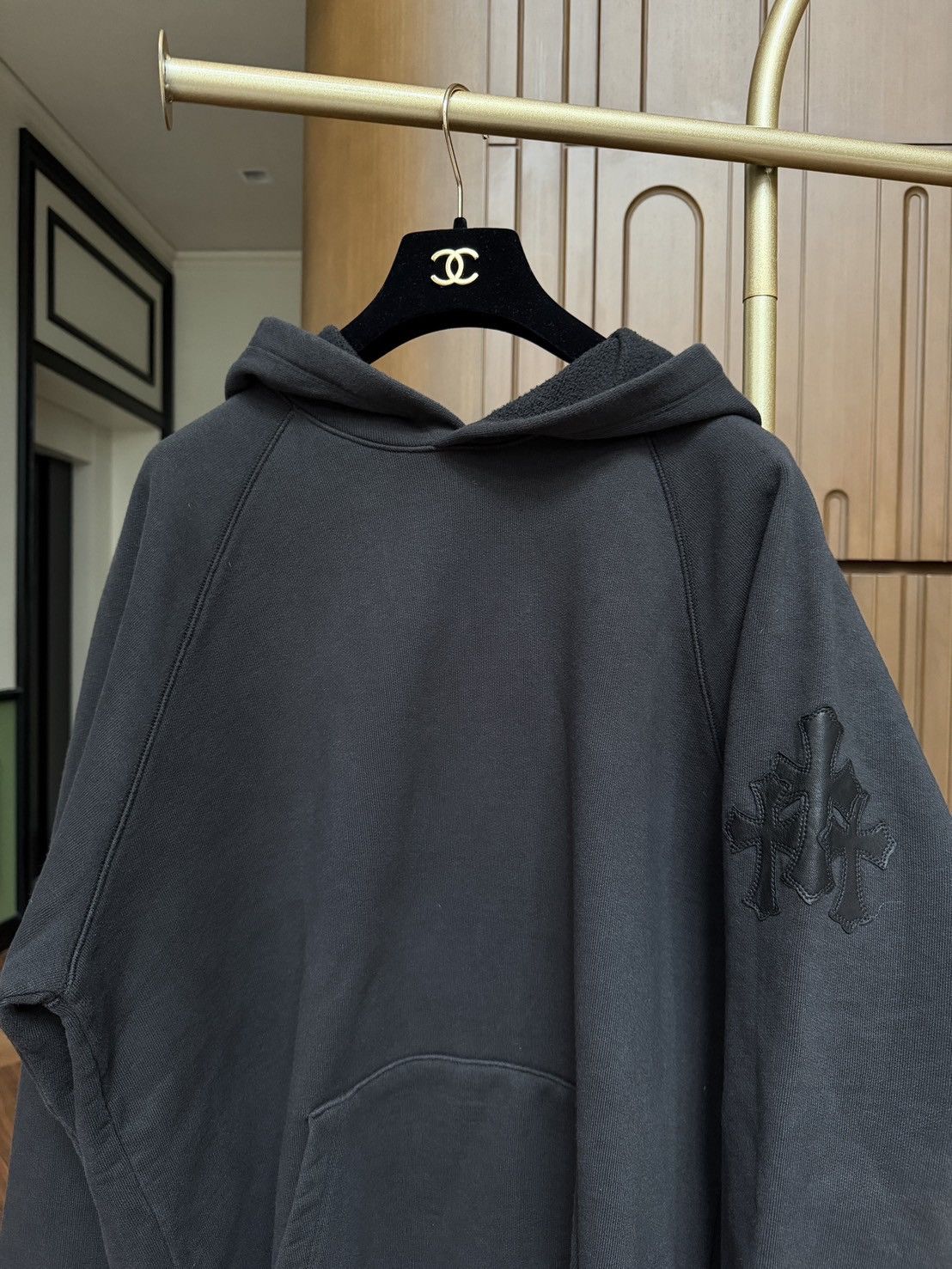 Chrome Hearts Chrome Hearts Triple Cross Leather Patch Pullover Hoodie Size US L / EU 52-54 / 3 - 3 Thumbnail