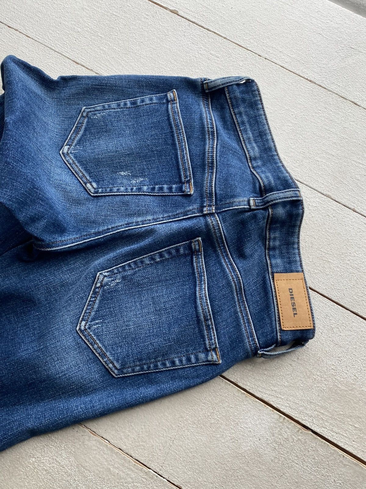 Diesel Luxury 00s Y2K Diesel Slandy Super Skinny Stretch Jeans Size 27" / US 4 / IT 40 - 7 Thumbnail