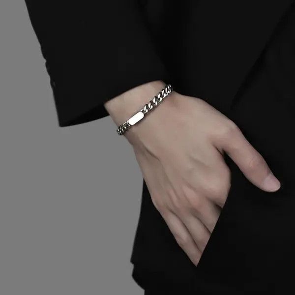 Jewelry Stylish Silver Link Bracelet Size ONE SIZE - 7 Thumbnail