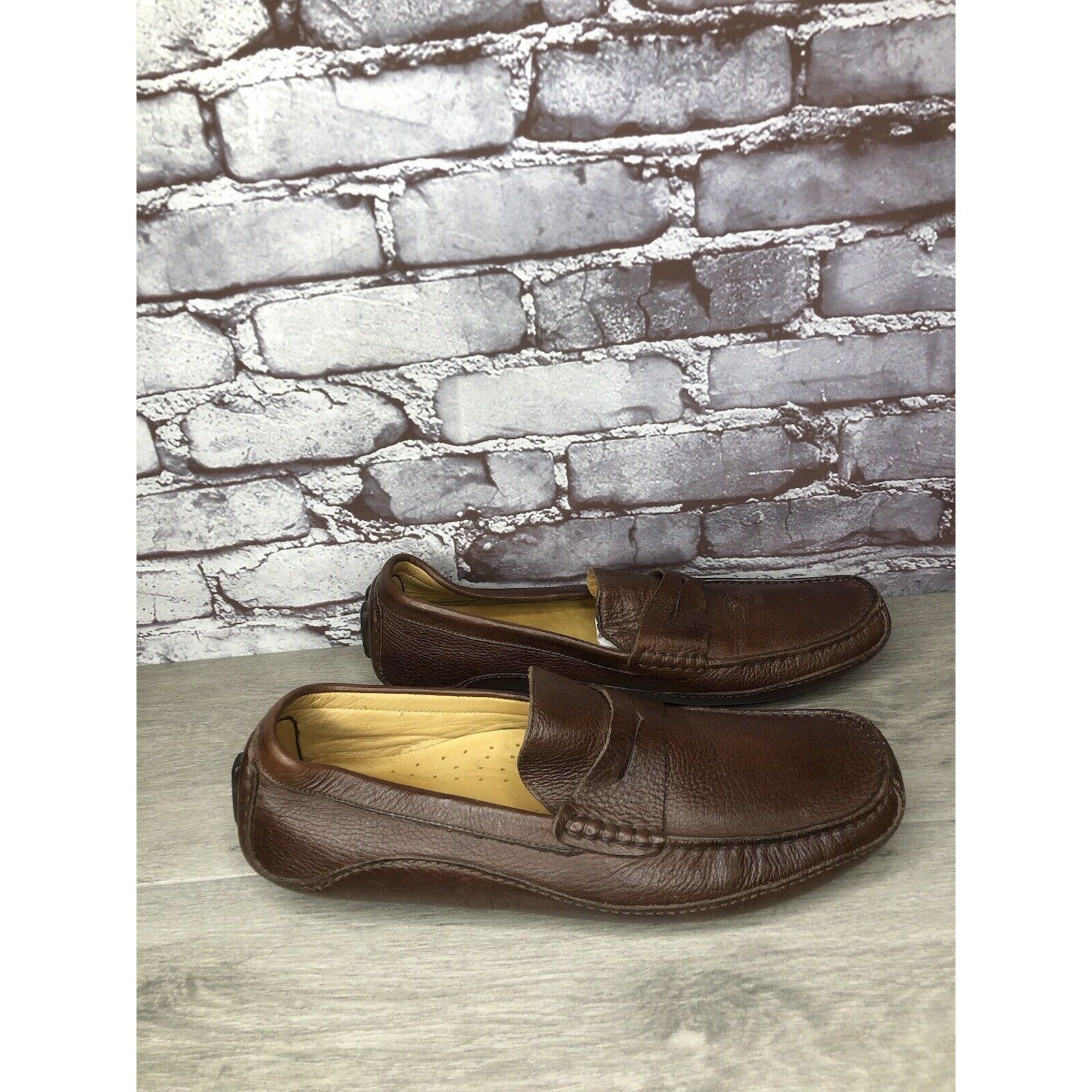 Mercanti Fiorentini Mercanti Fiorentini Relax Brown Leather Driving Penny Loafer Size US 13 / EU 46 - 17 Thumbnail