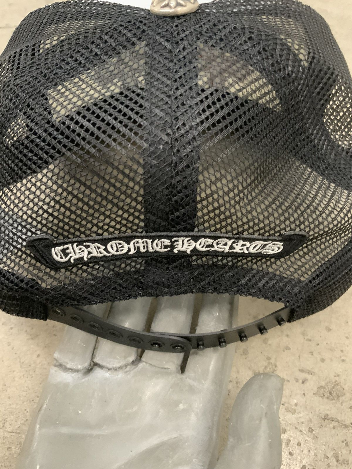 Chrome Hearts CHROME HEARTS MULTI COLOR LEATHER CROSS PATCH TRUCKER HAT Size ONE SIZE - 3 Thumbnail