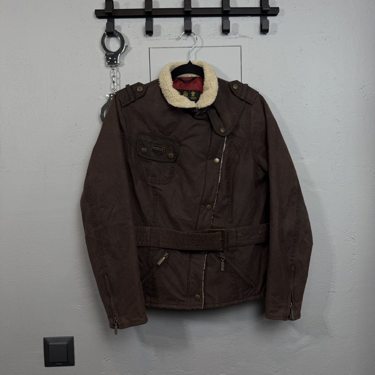 Barbour Vintage Barbour Waxed Quilted Trench Coat Jacket Size XS / US 0-2 / IT 36-38 - 1 Thumbnail