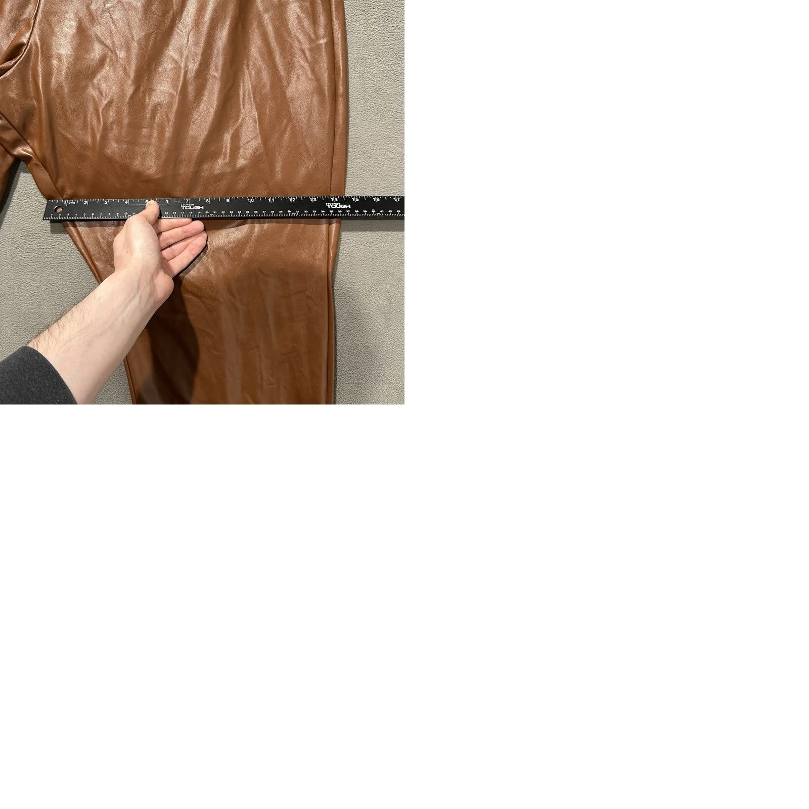 Old Navy Old Navy Pants Womens 28 Cognac Brown Faux Leather Skinny High-Waisted EUC N/A Size 28" / US 6 / IT 42 - 9 Thumbnail