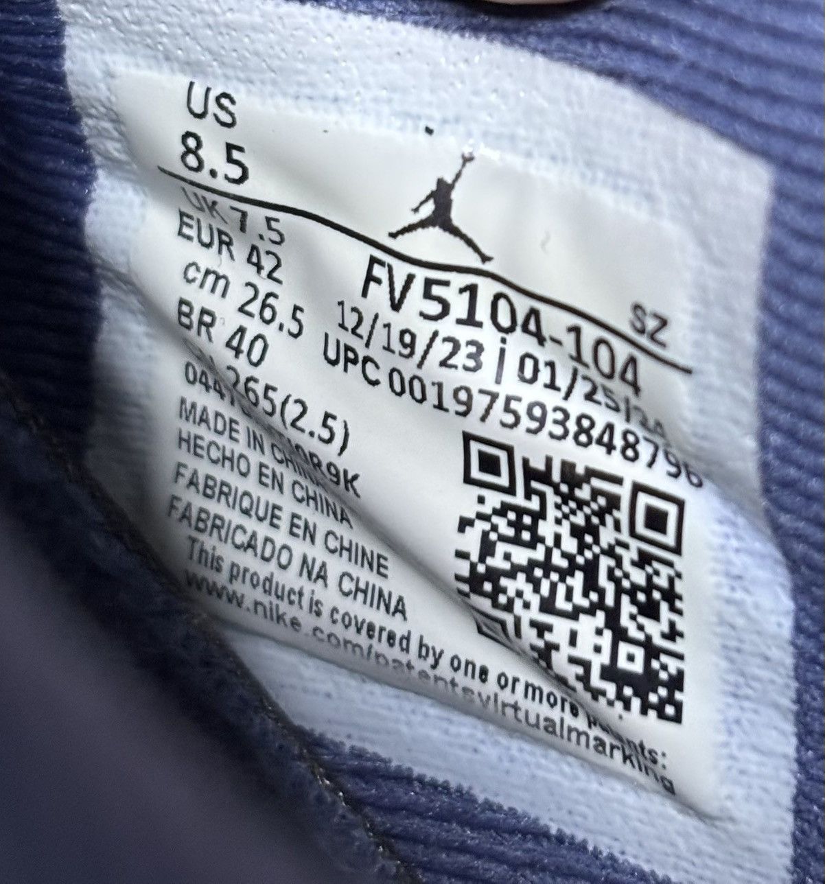 Jordan Brand Jordan 11 Retro Low Diffused Blue 2024 Size 8.5 Size US 8.5 / EU 41-42 - 6 Thumbnail