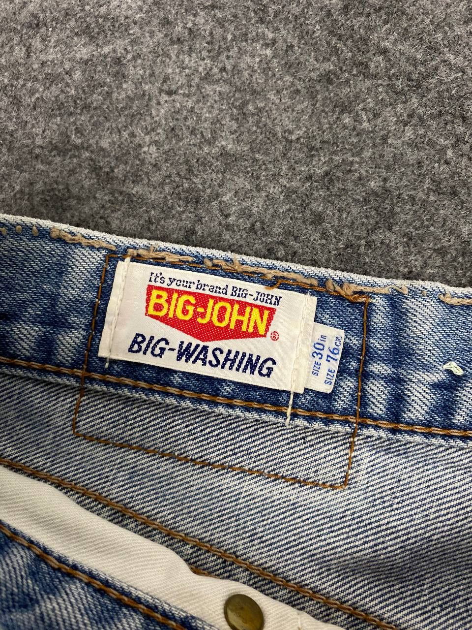 Big John vintage big john lightwash denim nice design Size US 30 / EU 46 - 13 Thumbnail