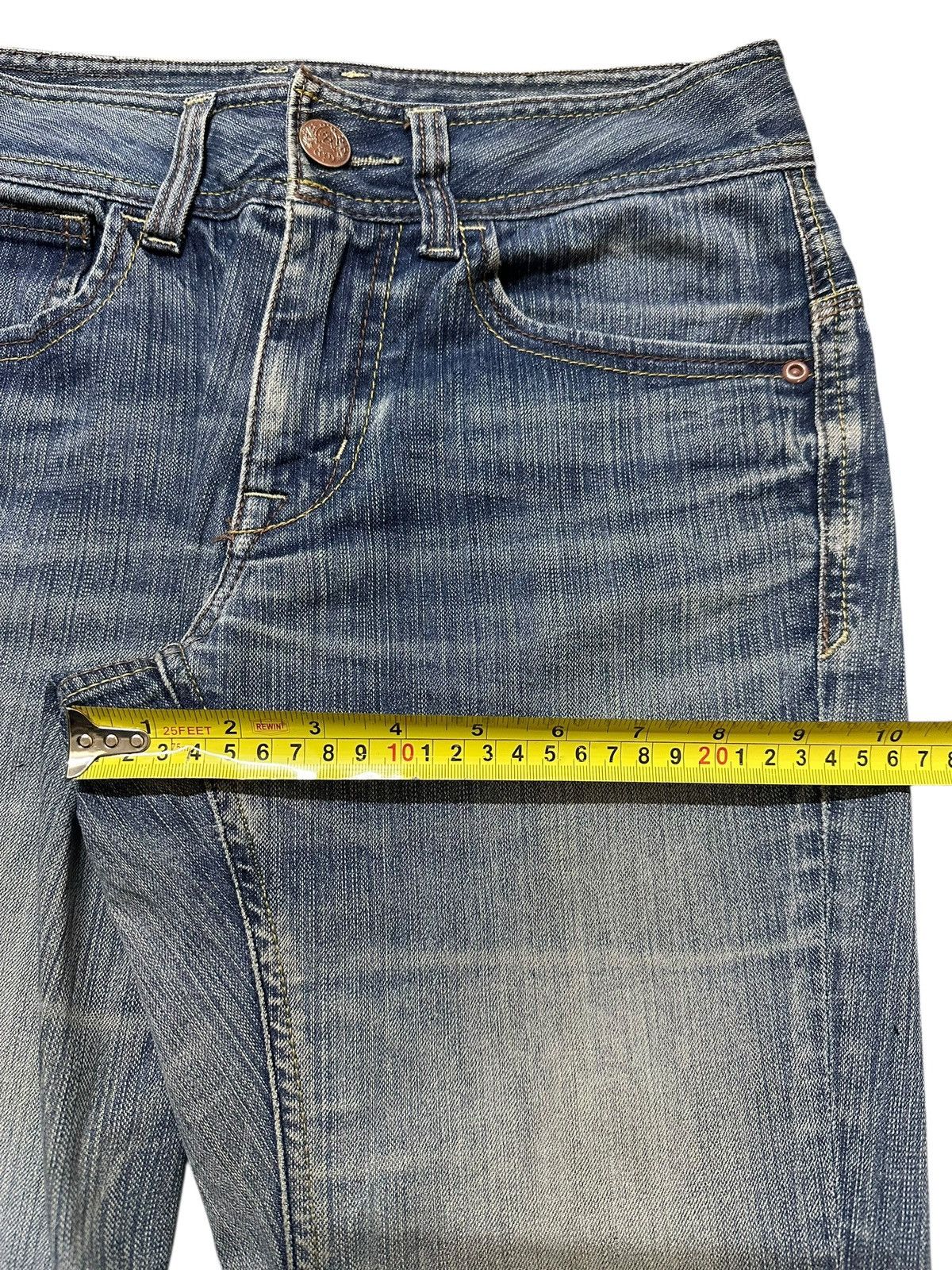 If Six Was Nine Vintage Japanese Brand Blue Wash Faded Style Wide Leg Jeans Size US 28 / EU 44 - 14 Thumbnail