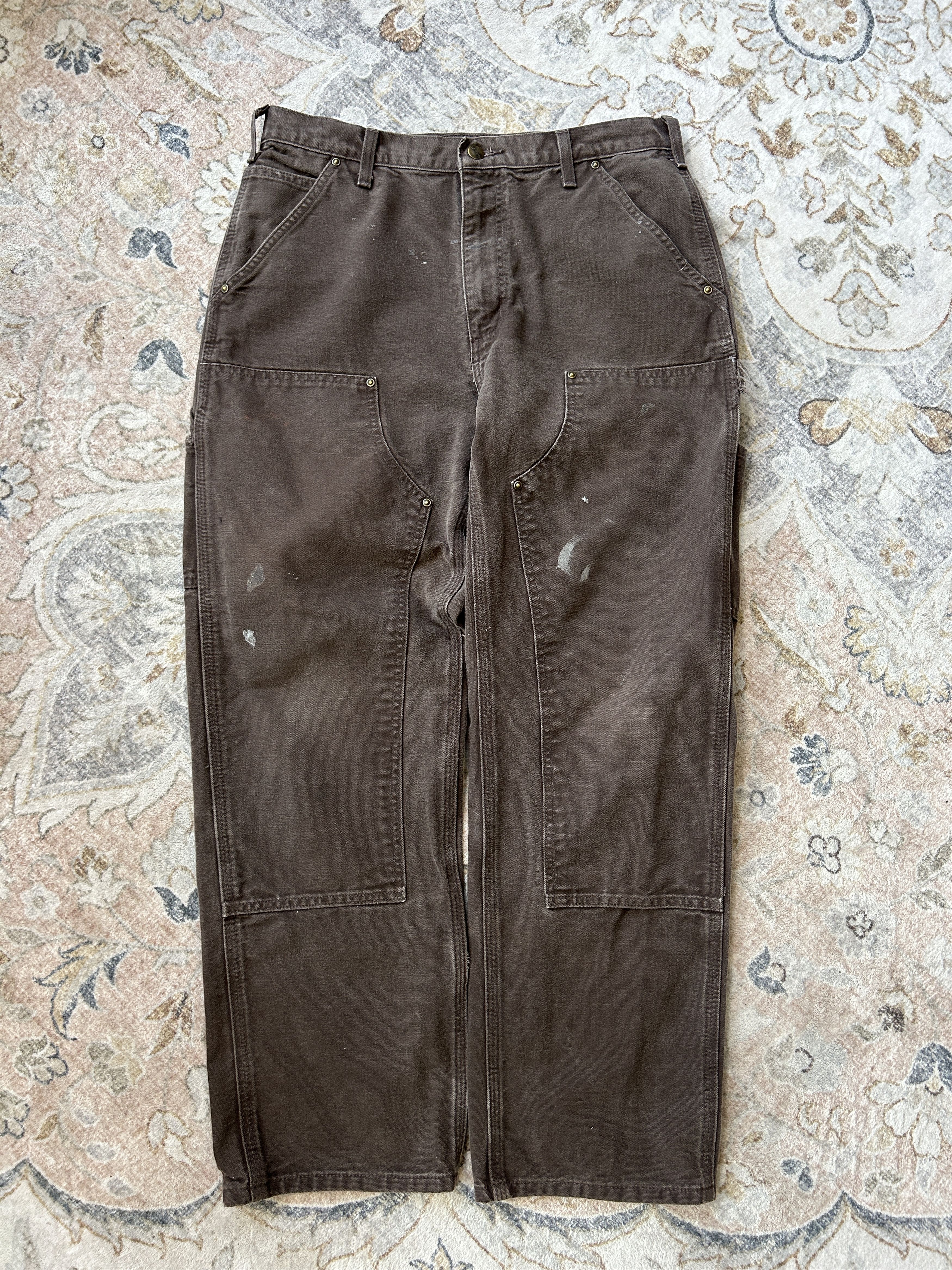 Carhartt Carhartt Canvas WorkWear Double Knee Fit Size 32W B136 Brown Size US 32 / EU 48 - 1 Thumbnail