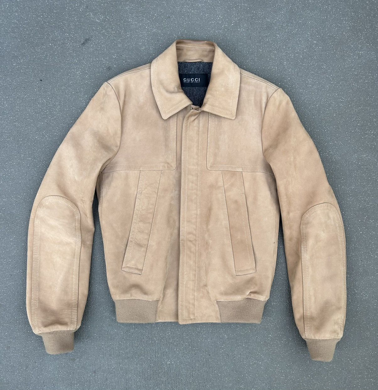 Gucci Gucci tom ford era suede collared jacket Size US S / EU 44-46 / 1 - 1 Thumbnail