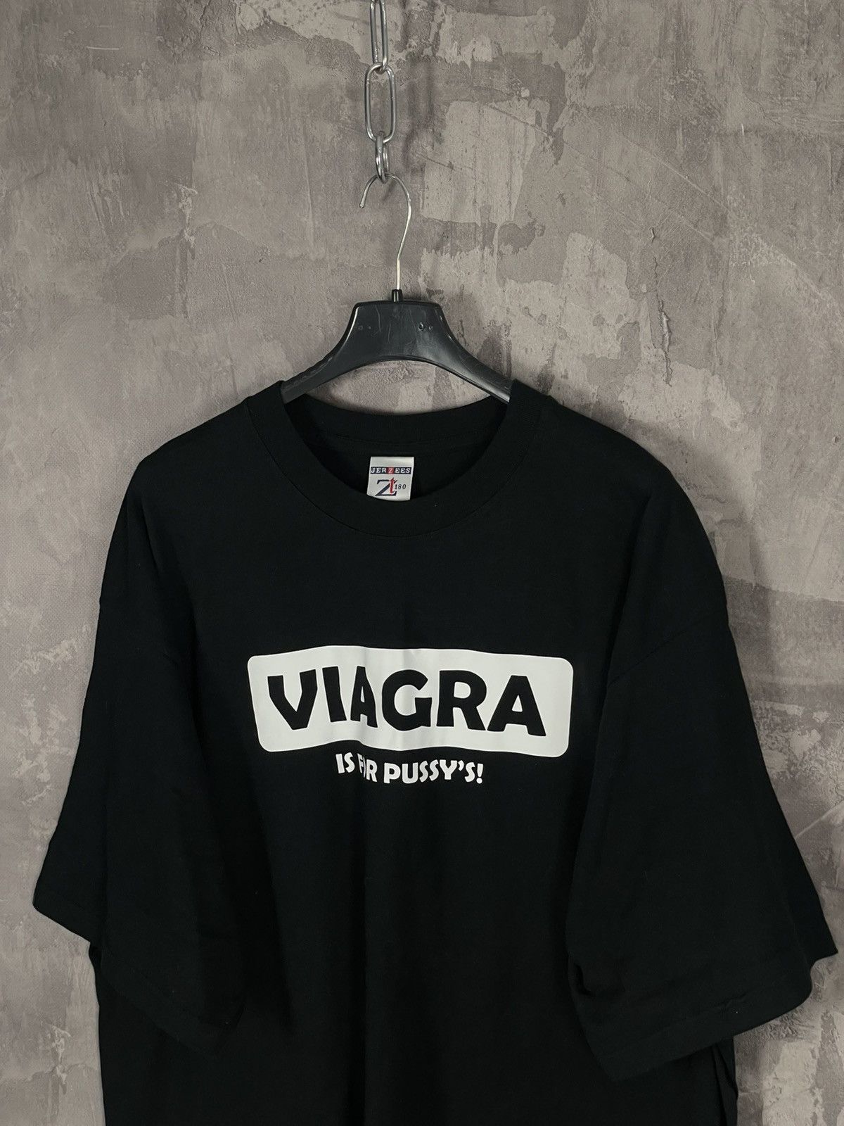 Vintage Crazy Y2K Funny Viagra Sex Pornstar Parody Humor T-Shirt Size US XL / EU 56 / 4 - 6 Thumbnail