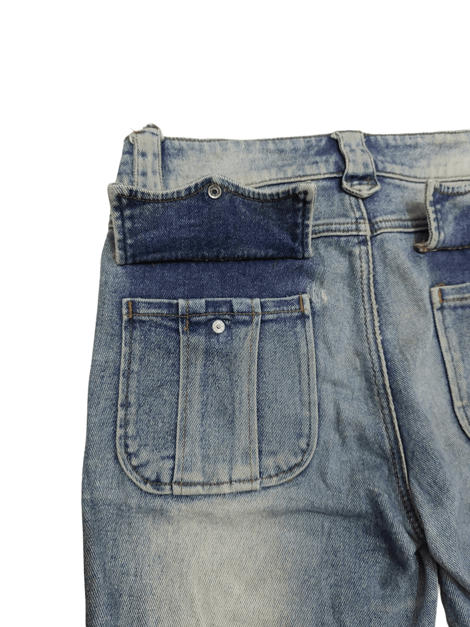 Designer × Japanese Brand Algonquins Wide Leg Zipper Low Rise Unisex PantsDenim Size US 30 / EU 46 - 15 Thumbnail