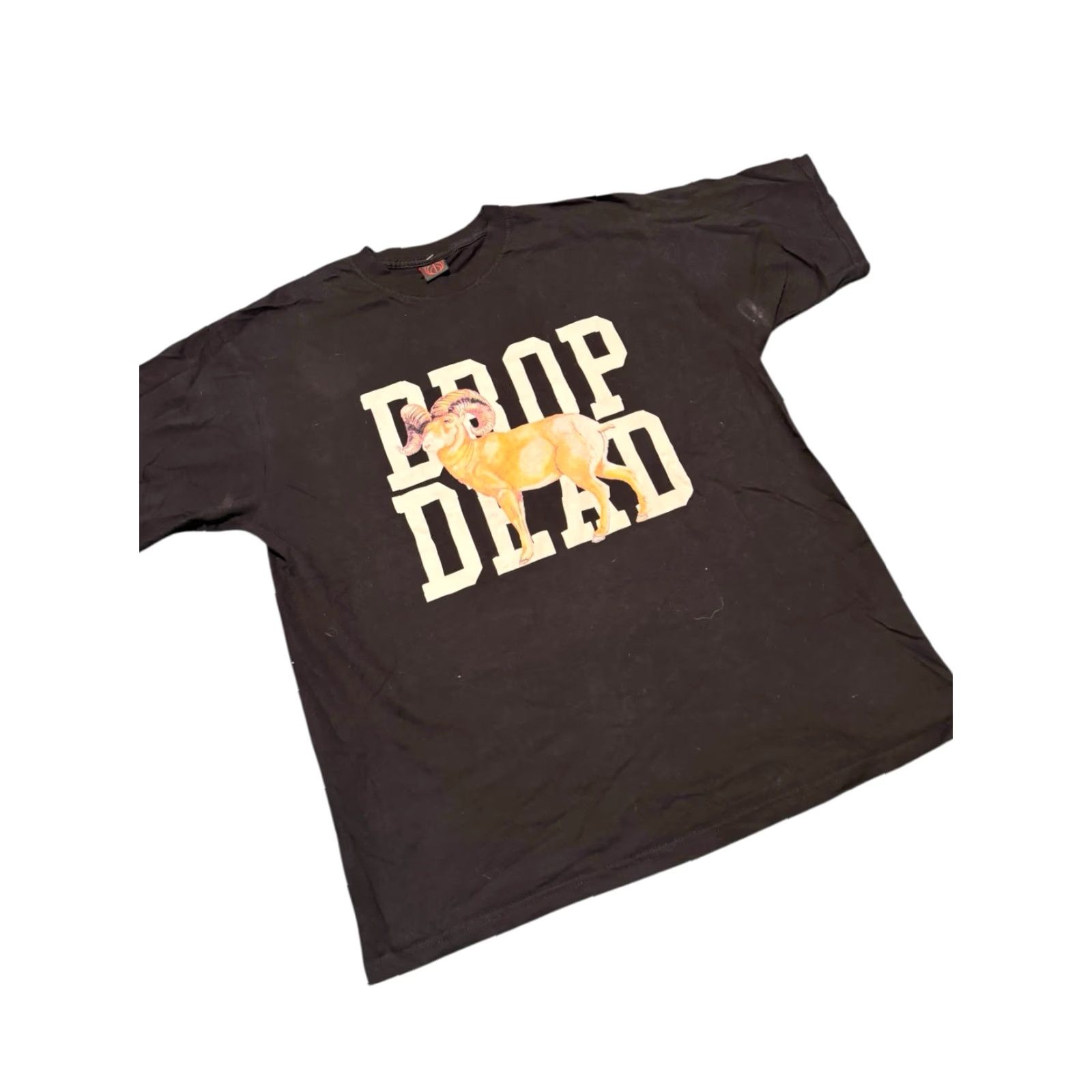 Vintage Drop Dead X Drop Dead Clothing Goat Shirt XL Black Men T-Shirt Short Sleeve Cotton Band Metal Vintage: No Size US XL / EU 56 / 4 - 2 Thumbnail