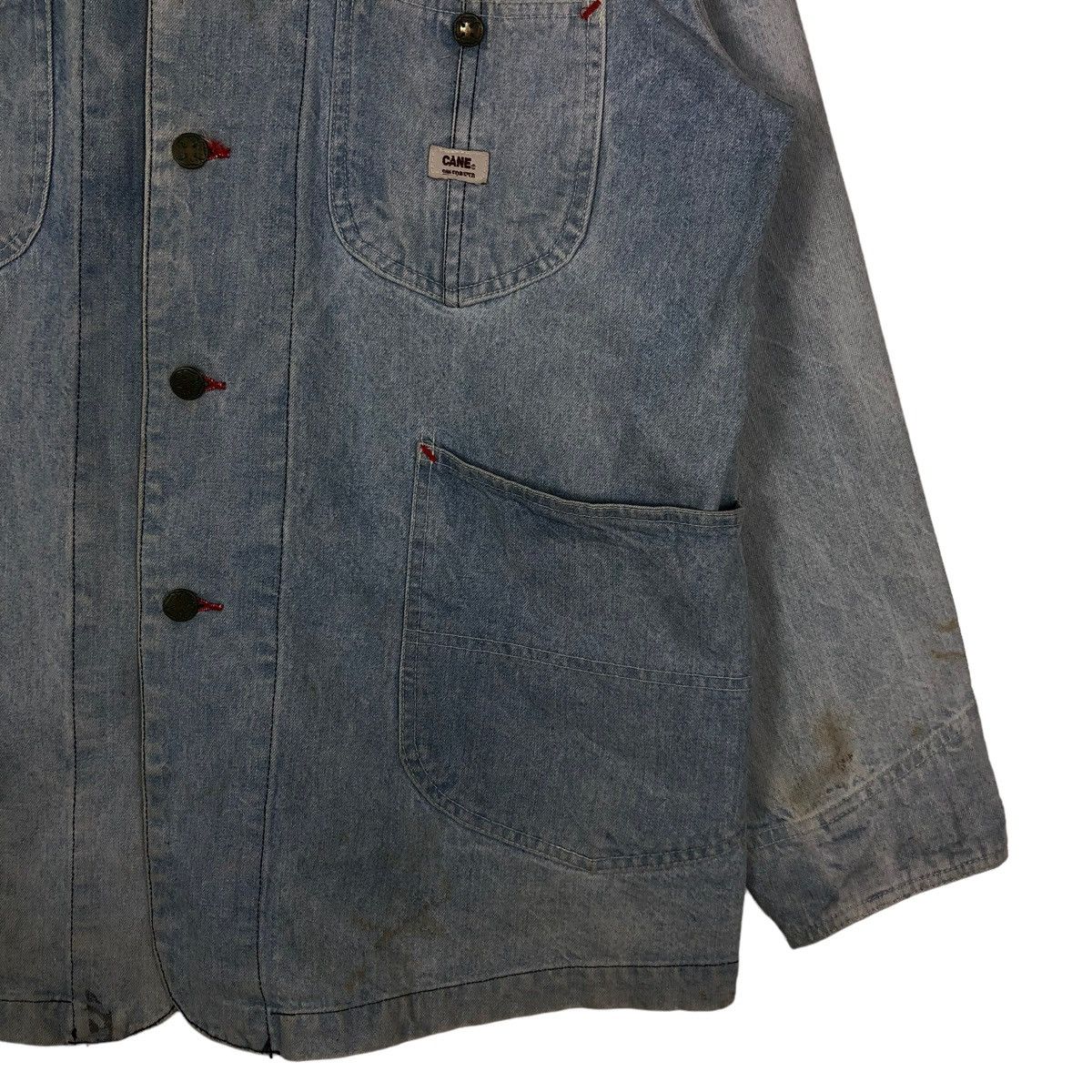 Sugar Cane 🔥VINTAGE DENIM CHORE JACKET SUGAR CANE WESTERN WEAR USA Size US L / EU 52-54 / 3 - 5 Thumbnail