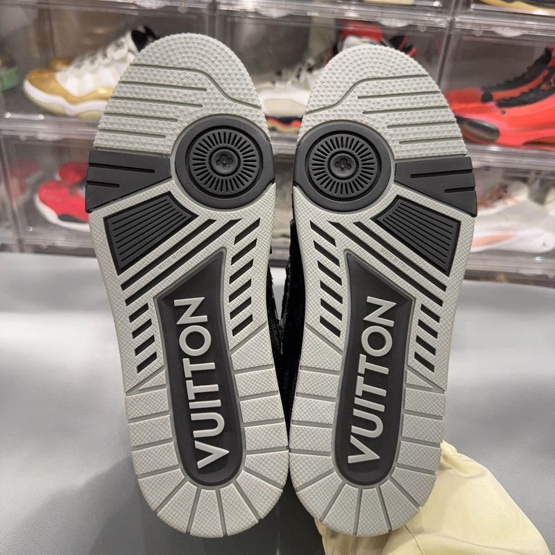 Louis Vuitton Louis Vuitton Denim Lace-Up Low-Top Sneakers -2508 Size US 8.5 / EU 41-42 - 4 Thumbnail