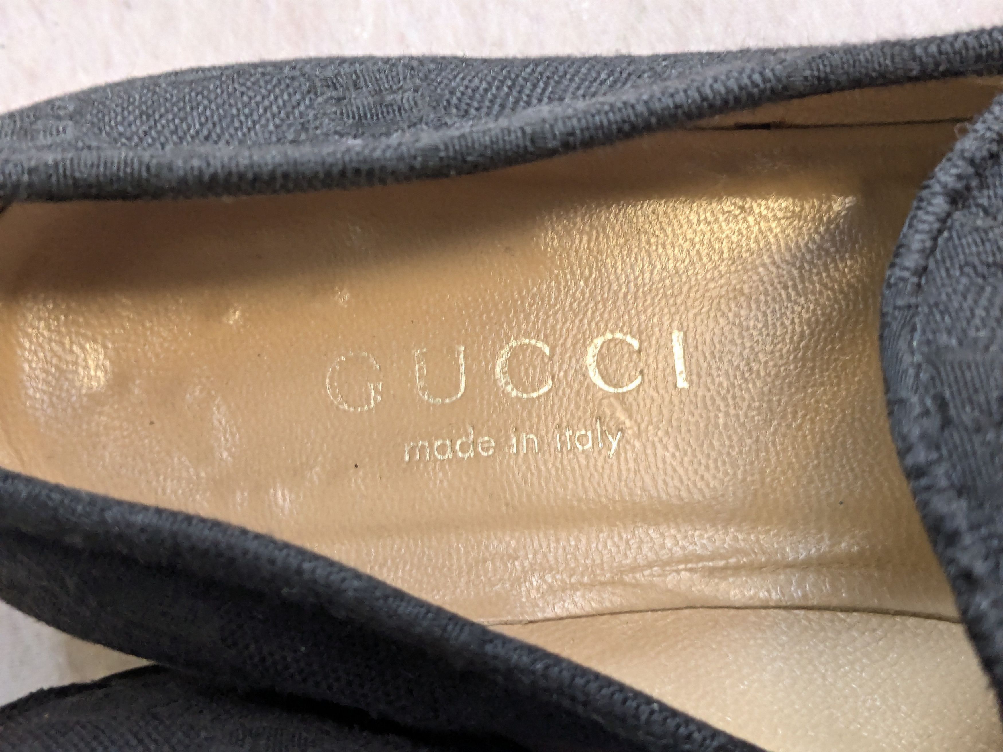 Gucci Gucci Horsebit Loafers Black Monogram Canvas Logo 7 B Size US 7 / IT 37 - 9 Thumbnail