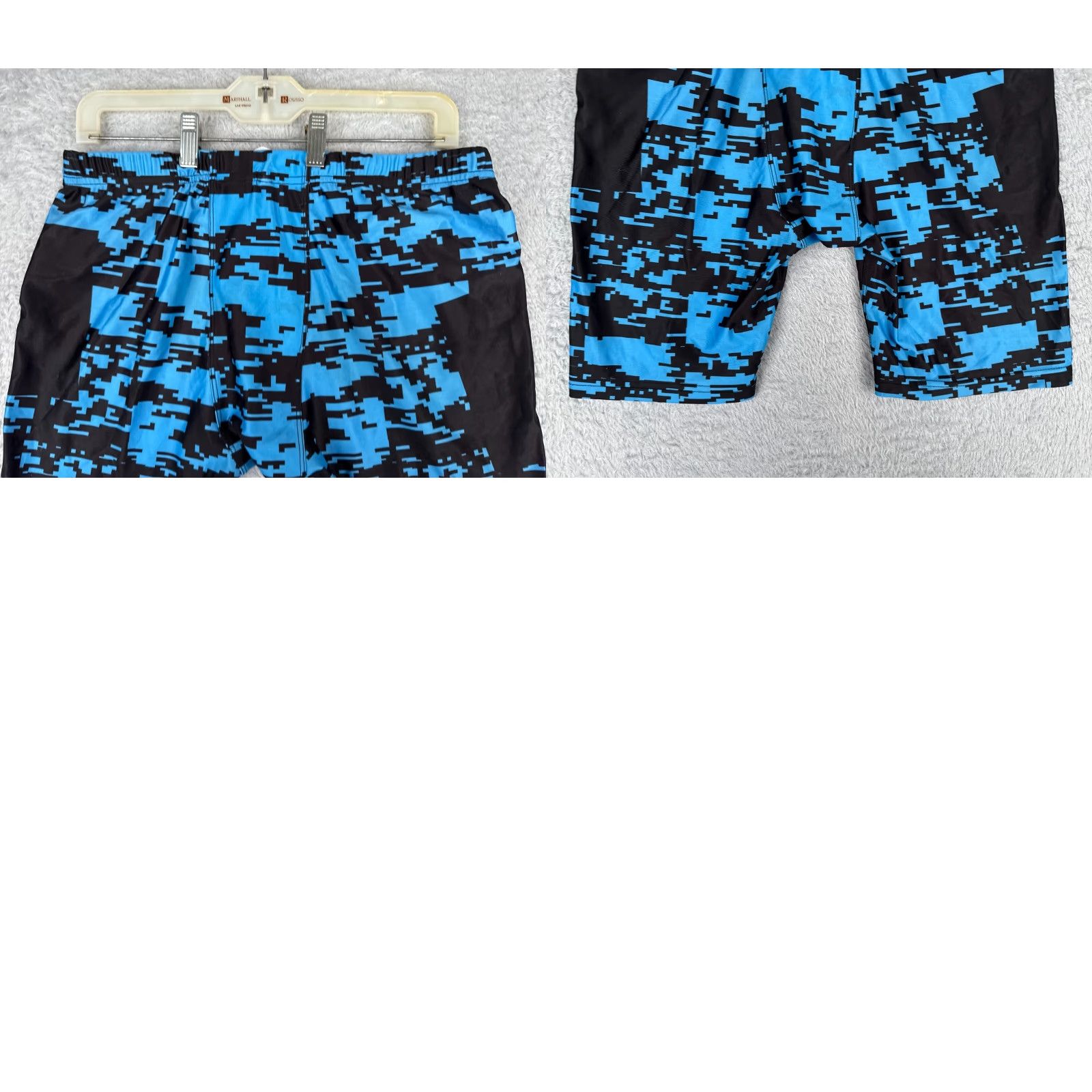 Vintage VINTAGE Elite Shorts Mens Large Blue Black Elastic Waist Gym MMA Workout Training Shirt Size US 34 / EU 50 - 9 Thumbnail