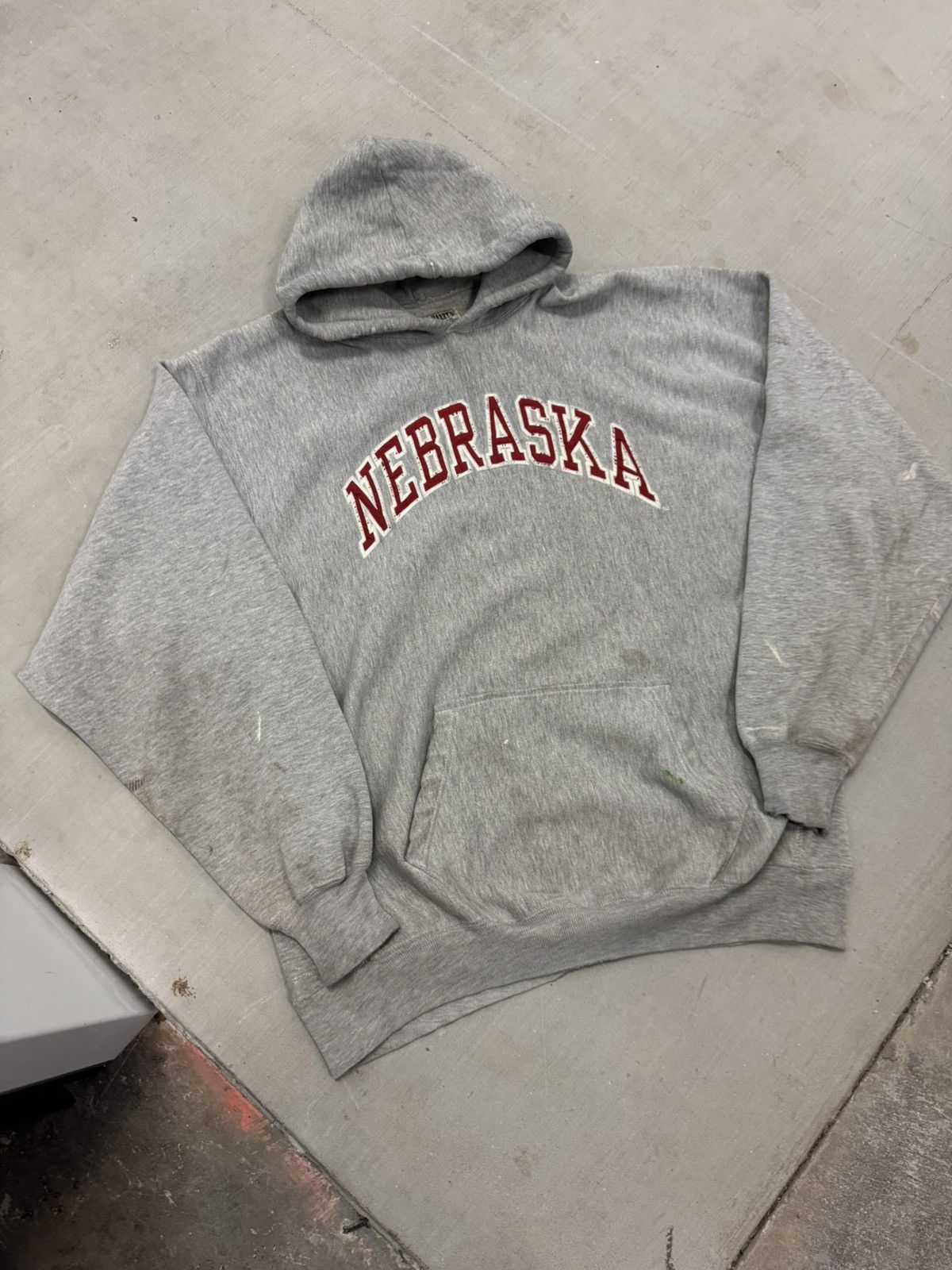 Vintage Vintage Distressed Nebraska Hoodie Size US XL / EU 56 / 4 - 1 Thumbnail