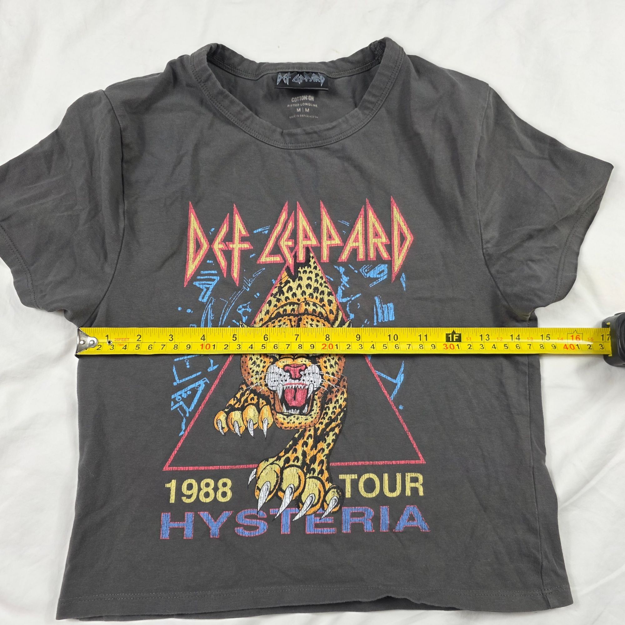 Cotton On Def Leppard Hysteria 1988 Tour Shirt Cotton On Mens Medium B Size US M / EU 48-50 / 2 - 6 Thumbnail