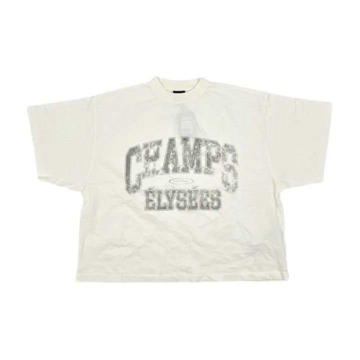 Balenciaga Graphic Print Casual Short Sleeve T-Shirt