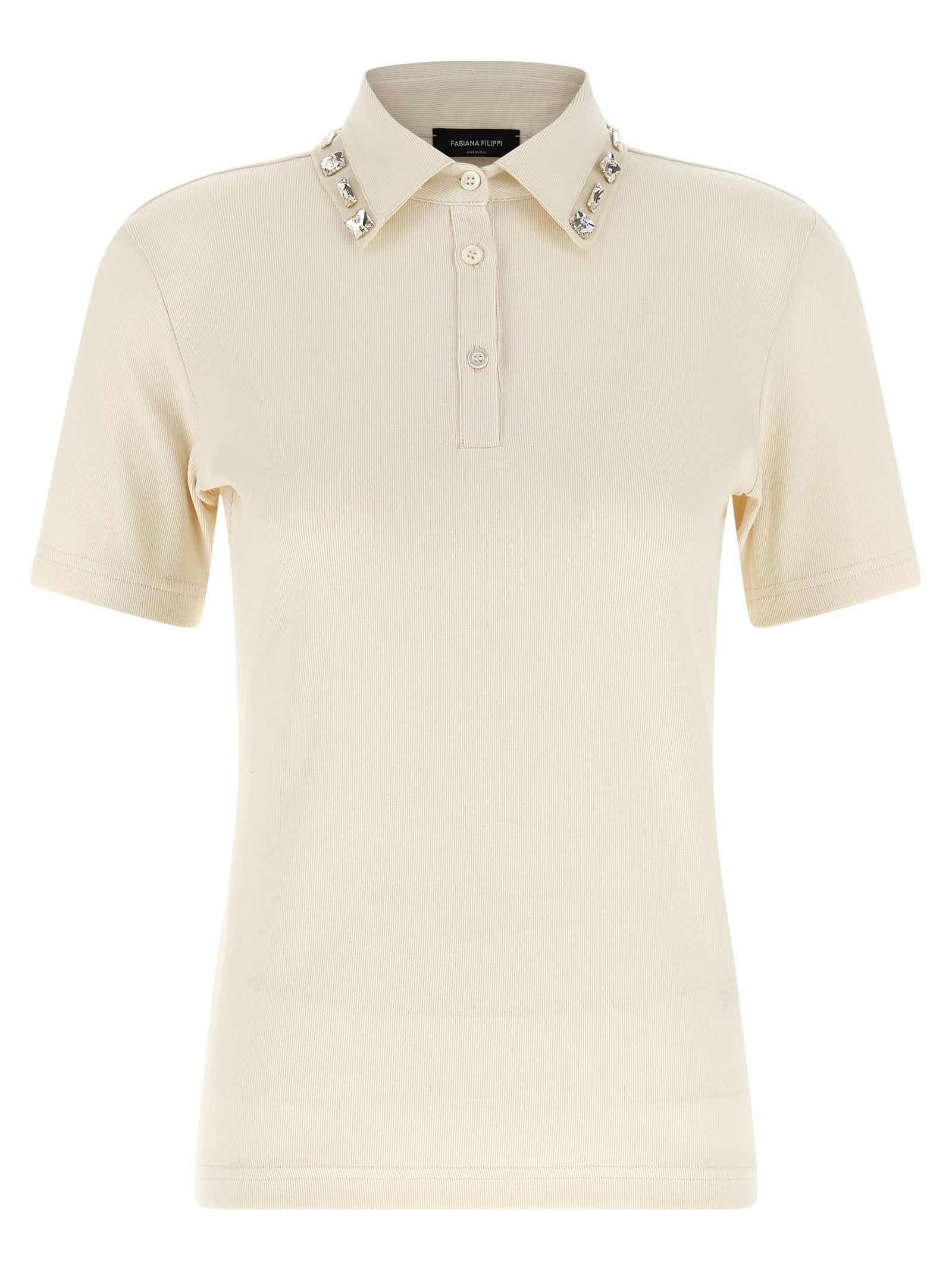 Fabiana Filippi Crystal collar polo shirt Size M / US 6-8 / IT 42-44 - 1 Thumbnail