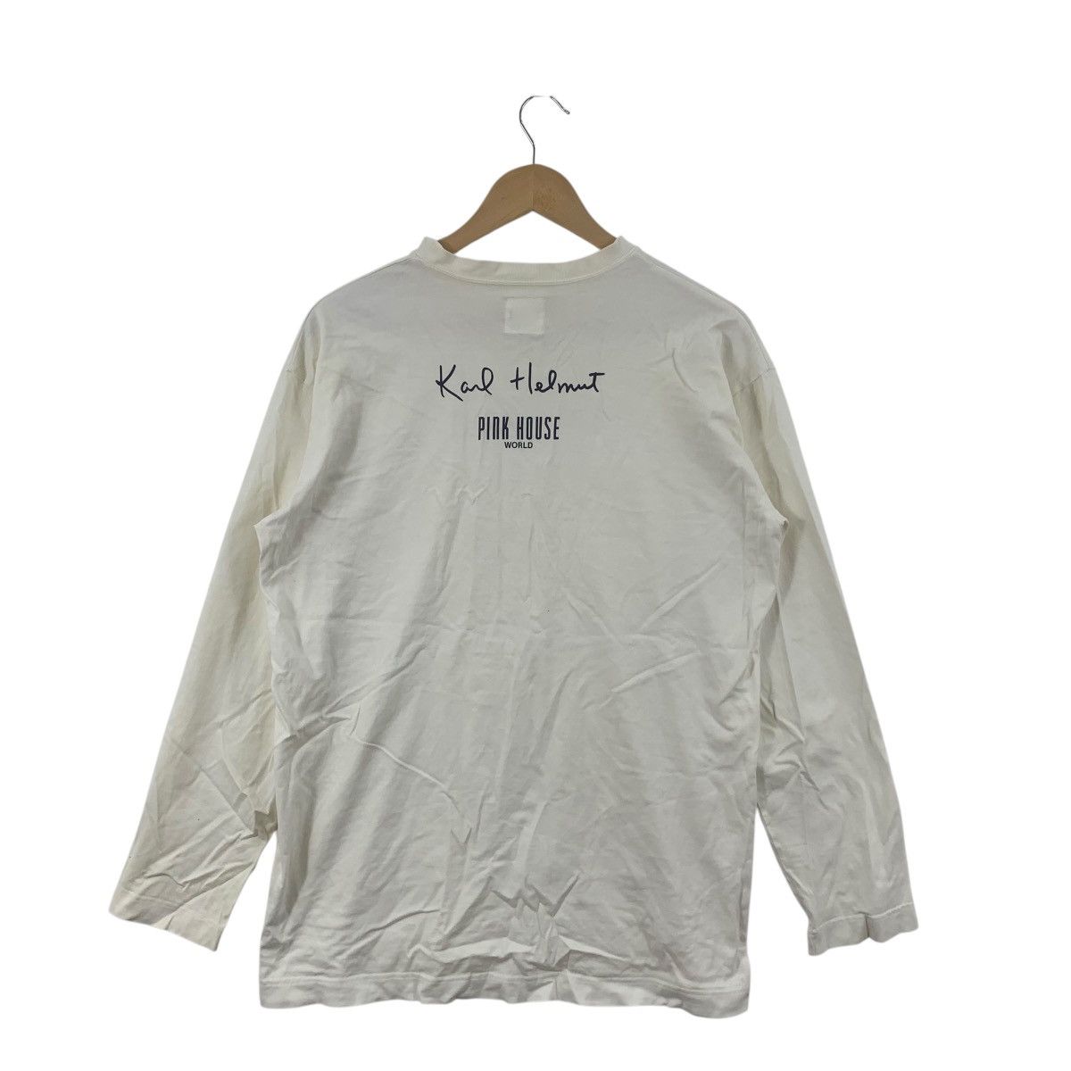 Karl Helmut Vintage 90s KARL HELMUT JAPAN Pink House Collection Tee Size M / US 6-8 / IT 42-44 - 6 Thumbnail