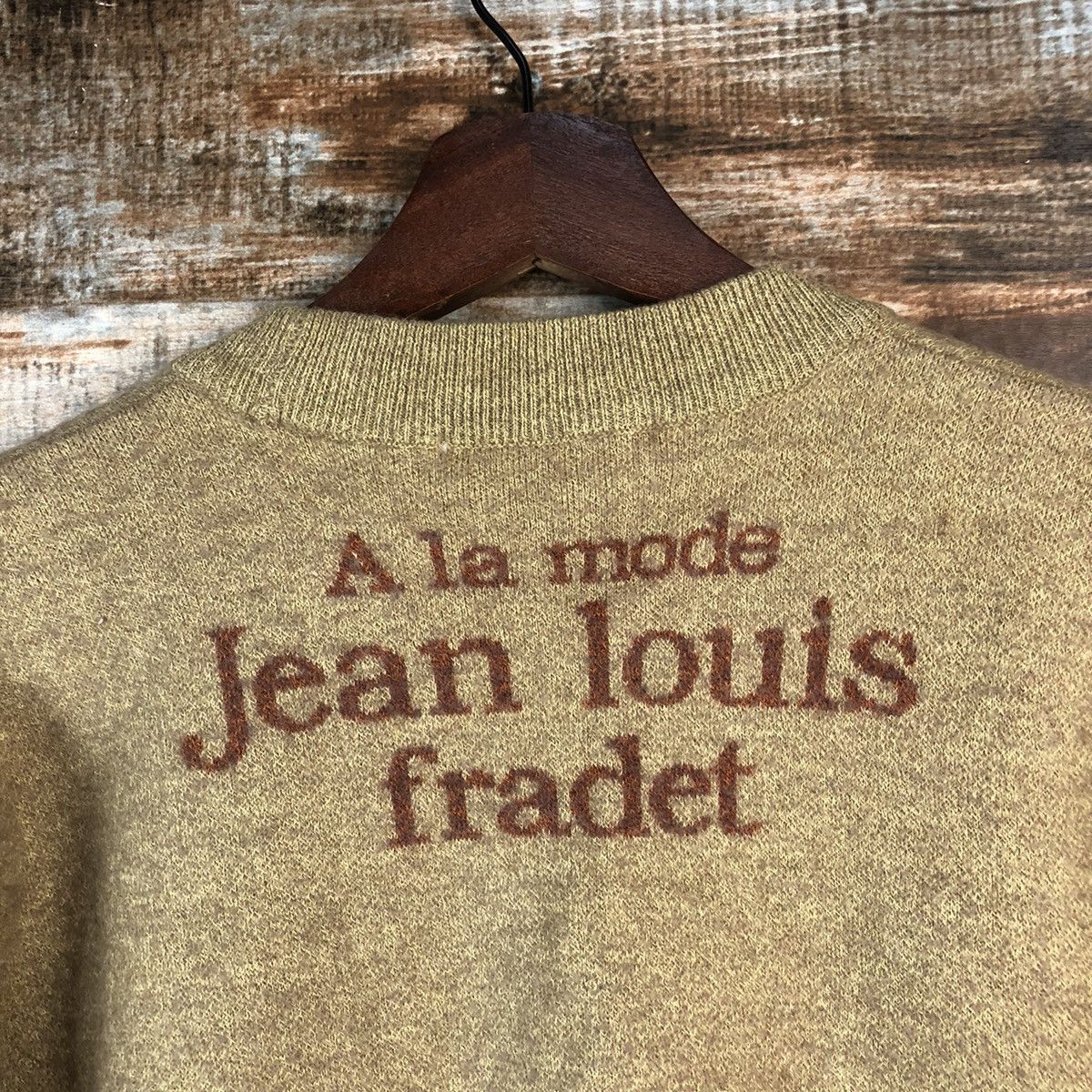 Japanese Brand DL Jean Louis Fradet Beige Cardigan Knitwear #C745 Size US M / EU 48-50 / 2 - 16 Thumbnail