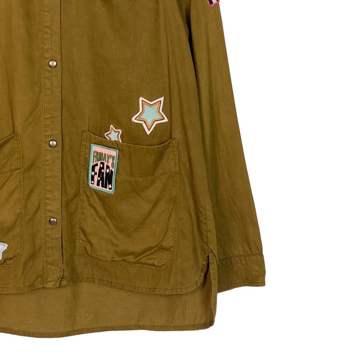 Zara Zara TRF Patched Shacket Jacket Size XS / US 0-2 / IT 36-38 - 4 Thumbnail